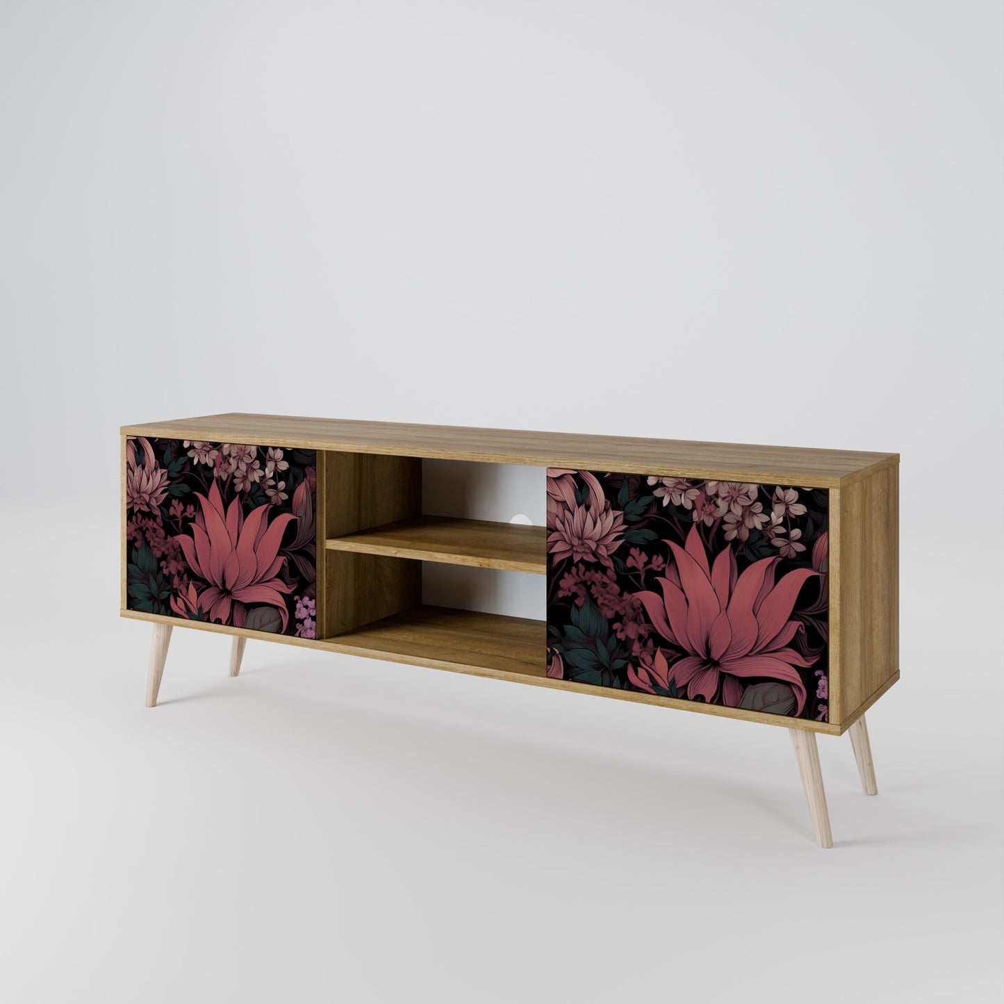 FLORAL WHISPER Dvoudveřový TV stolek