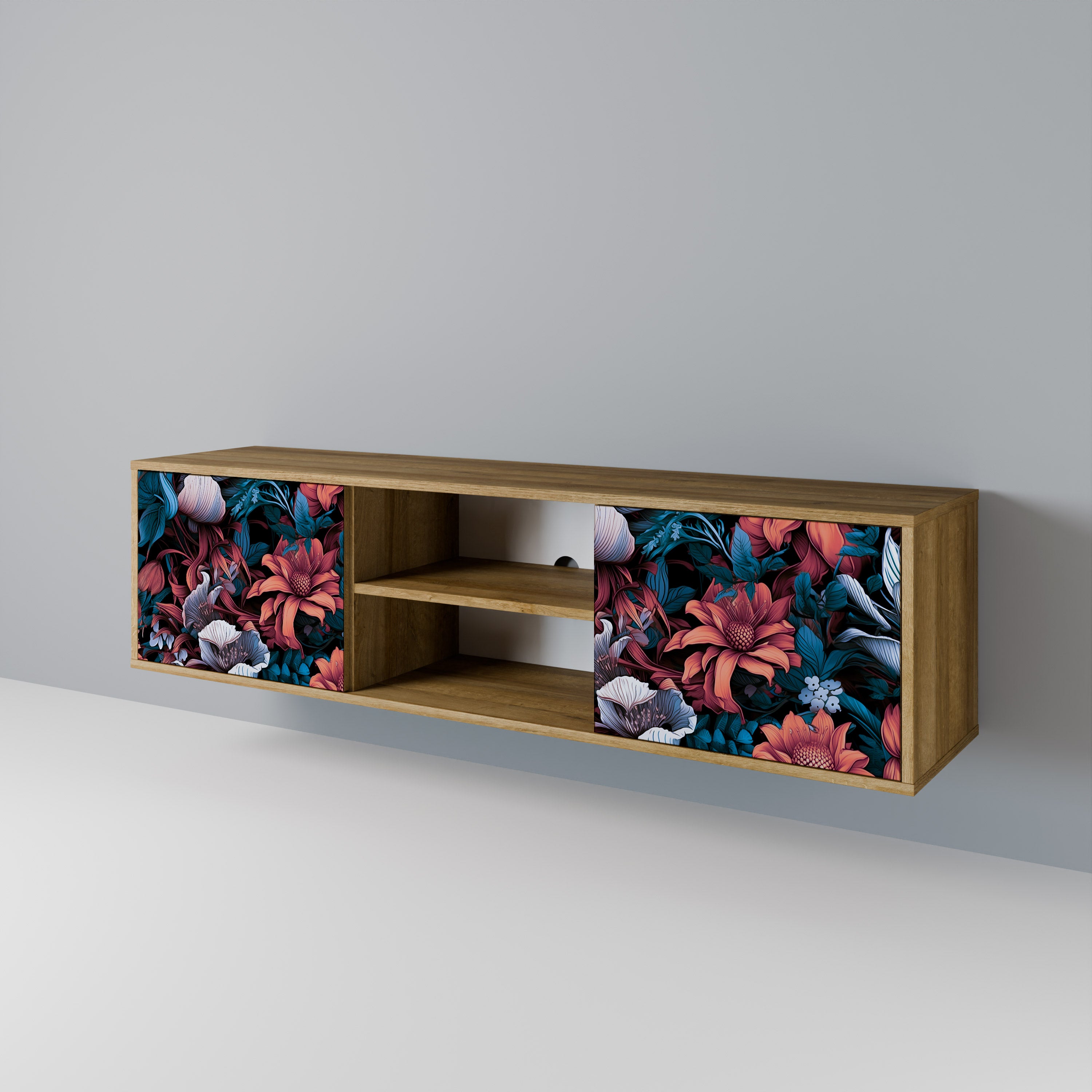 ETHEREAL BLOSSOMS 2-Door TV Cabinet