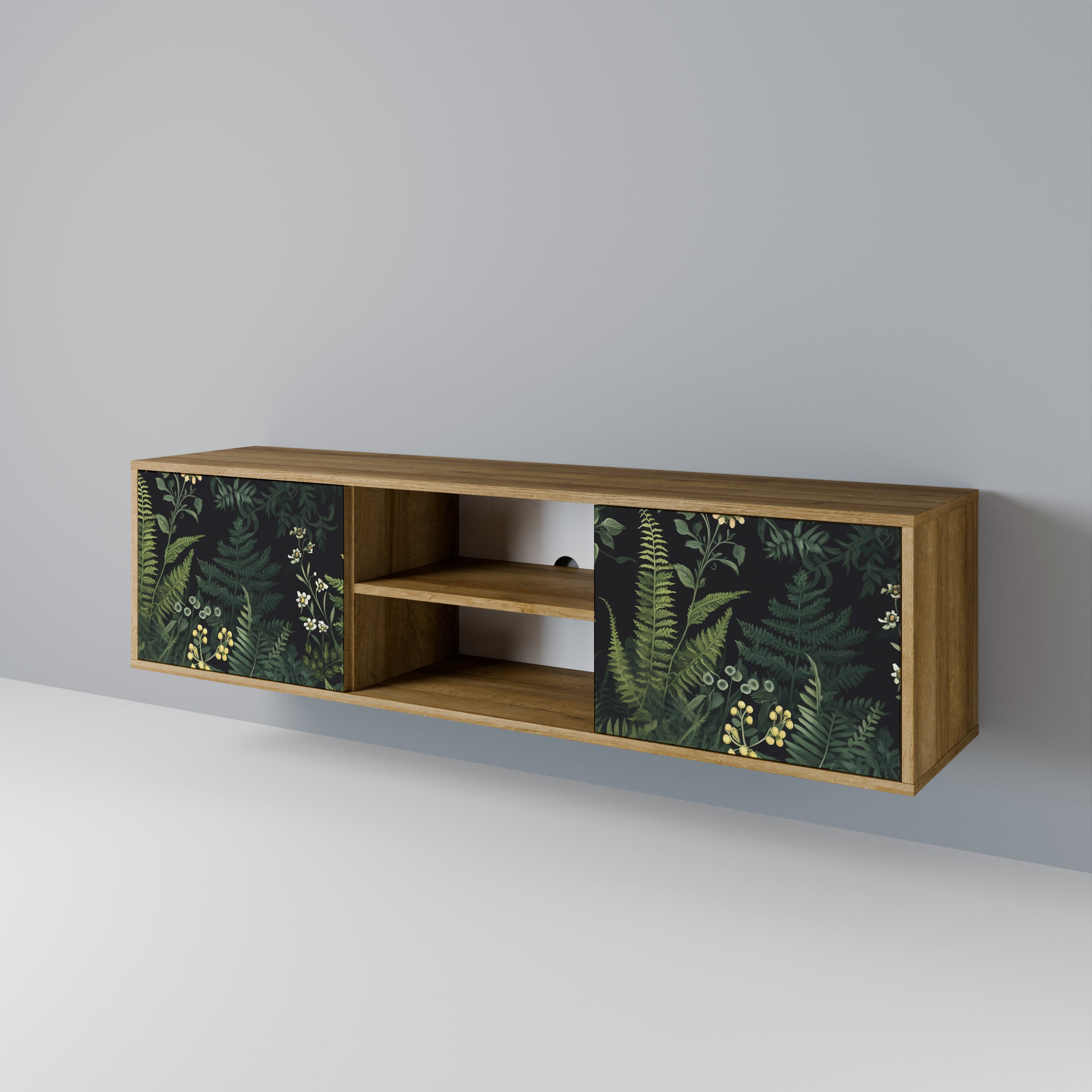 FERN FLOWERS 2-Door TV Cabinet