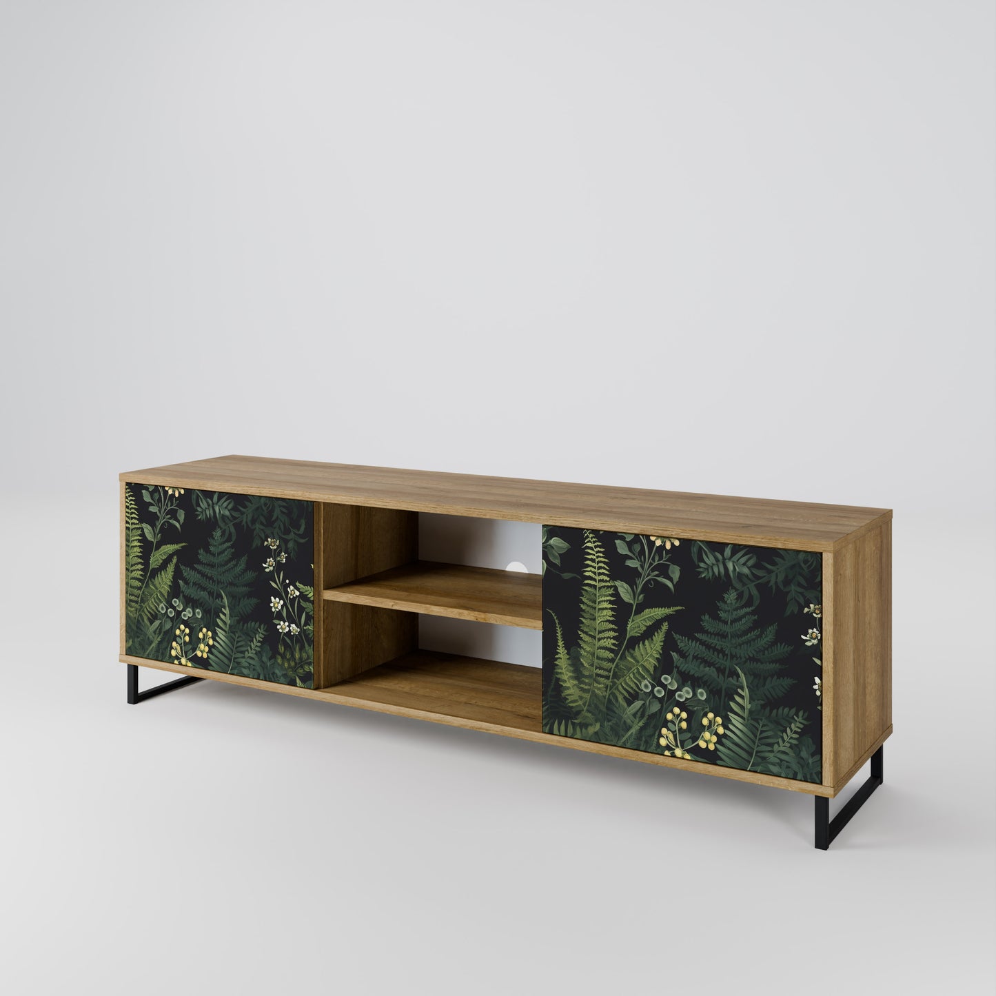 FERN FLOWERS Dvoudveřový TV stolek