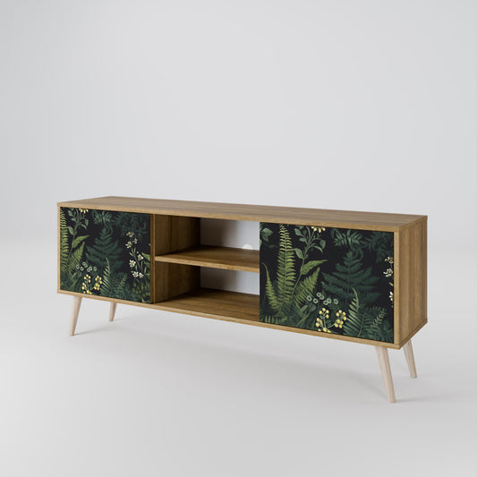 FERN FLOWERS Dvoudveřový TV stolek