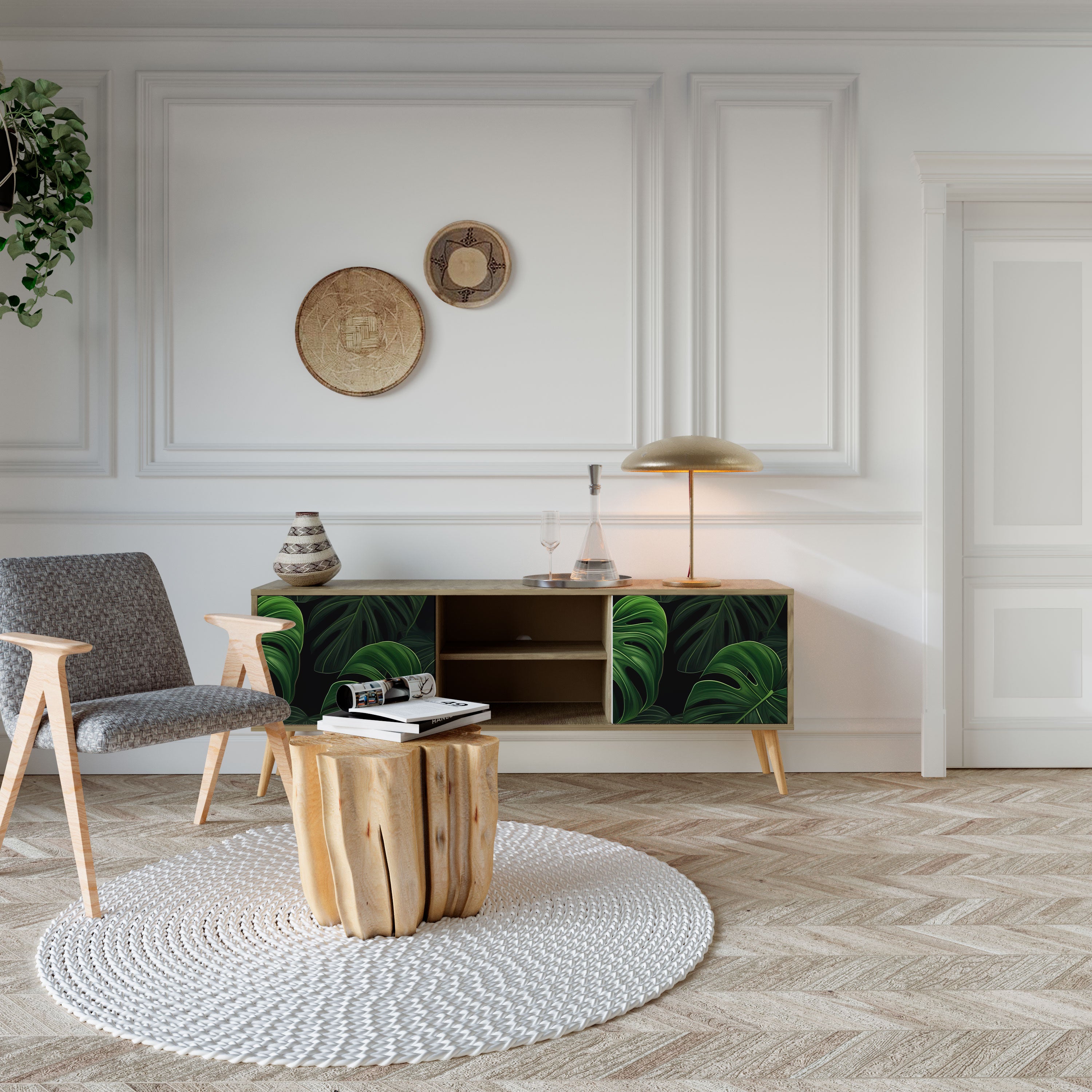 INFINITE MONSTERA 2-Door TV Cabinet