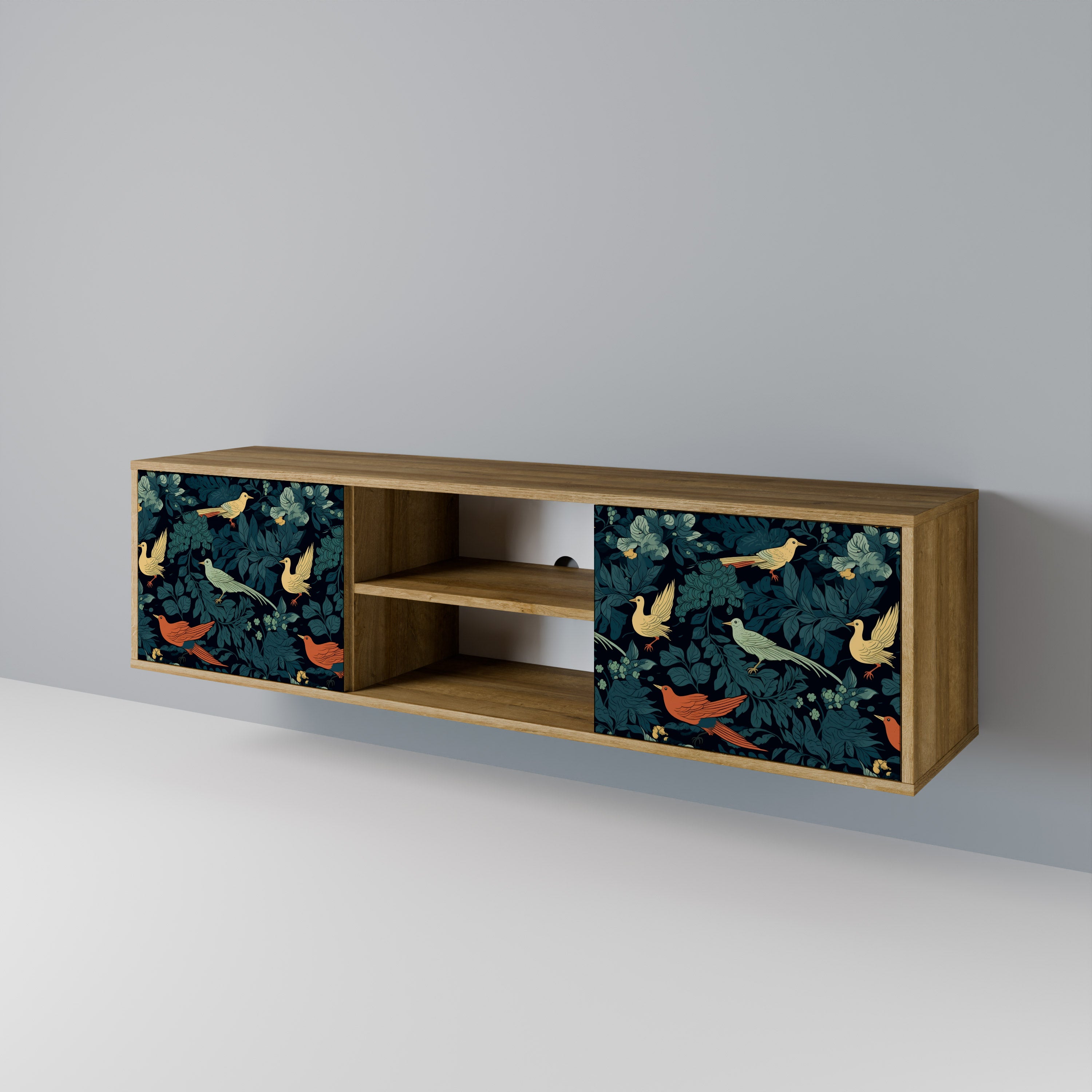 FOWL ORNAMENT 2-Door TV Cabinet