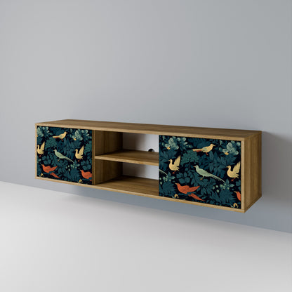 FOWL ORNAMENT Dvoudveřový TV stolek
