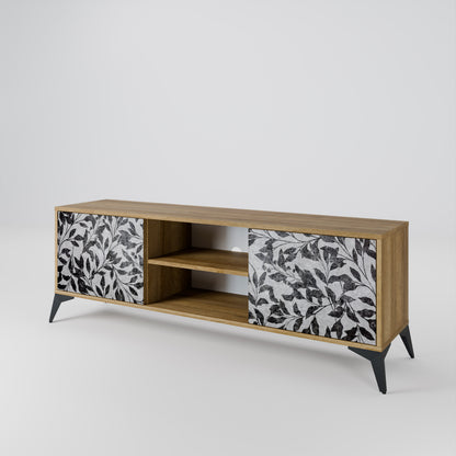 CHARCOAL SPROUT Dvoudveřový TV stolek