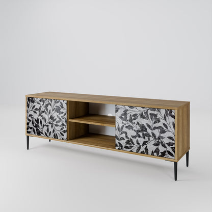 CHARCOAL SPROUT Dvoudveřový TV stolek