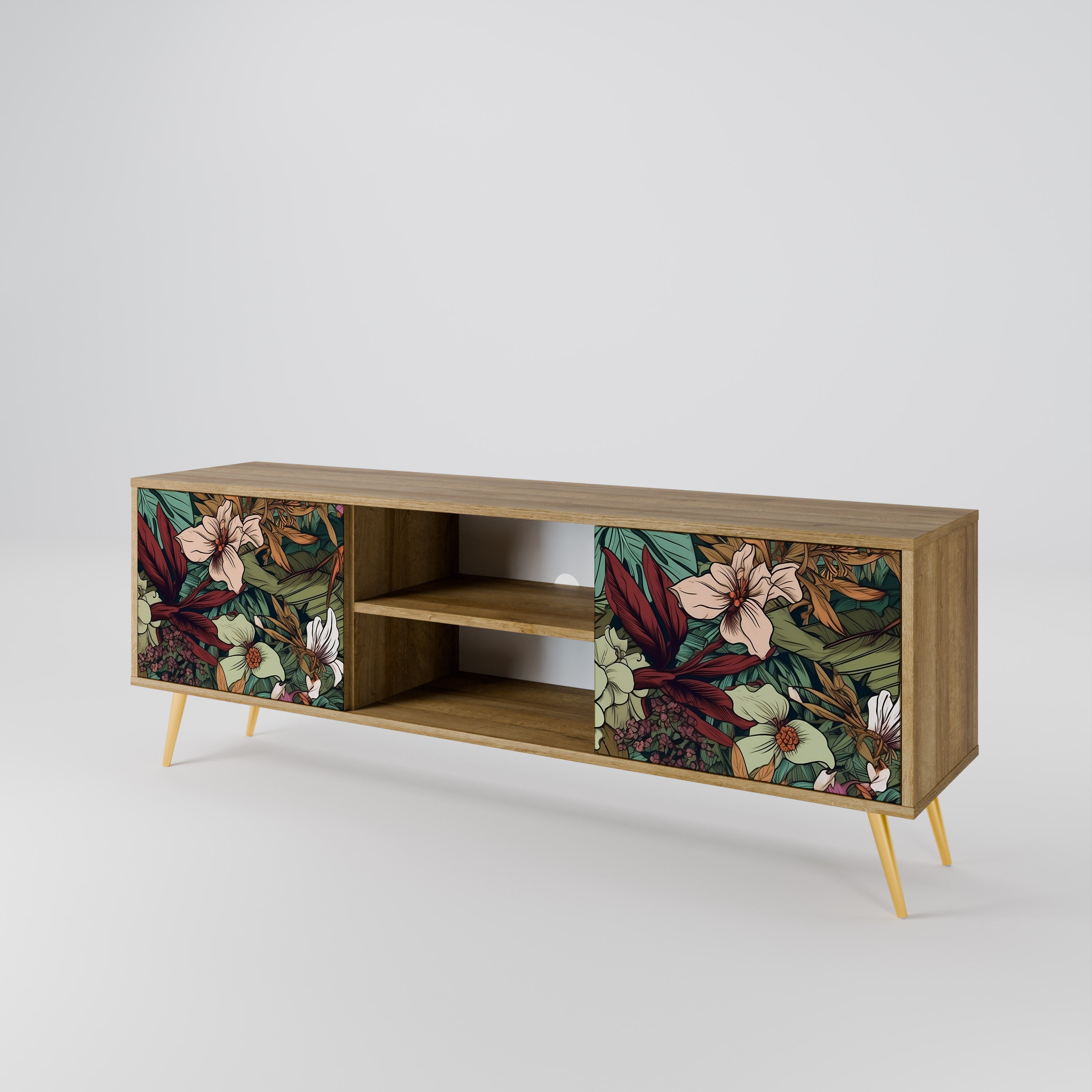 BOTANICAL EMERGENCE 2-Door TV Cabinet