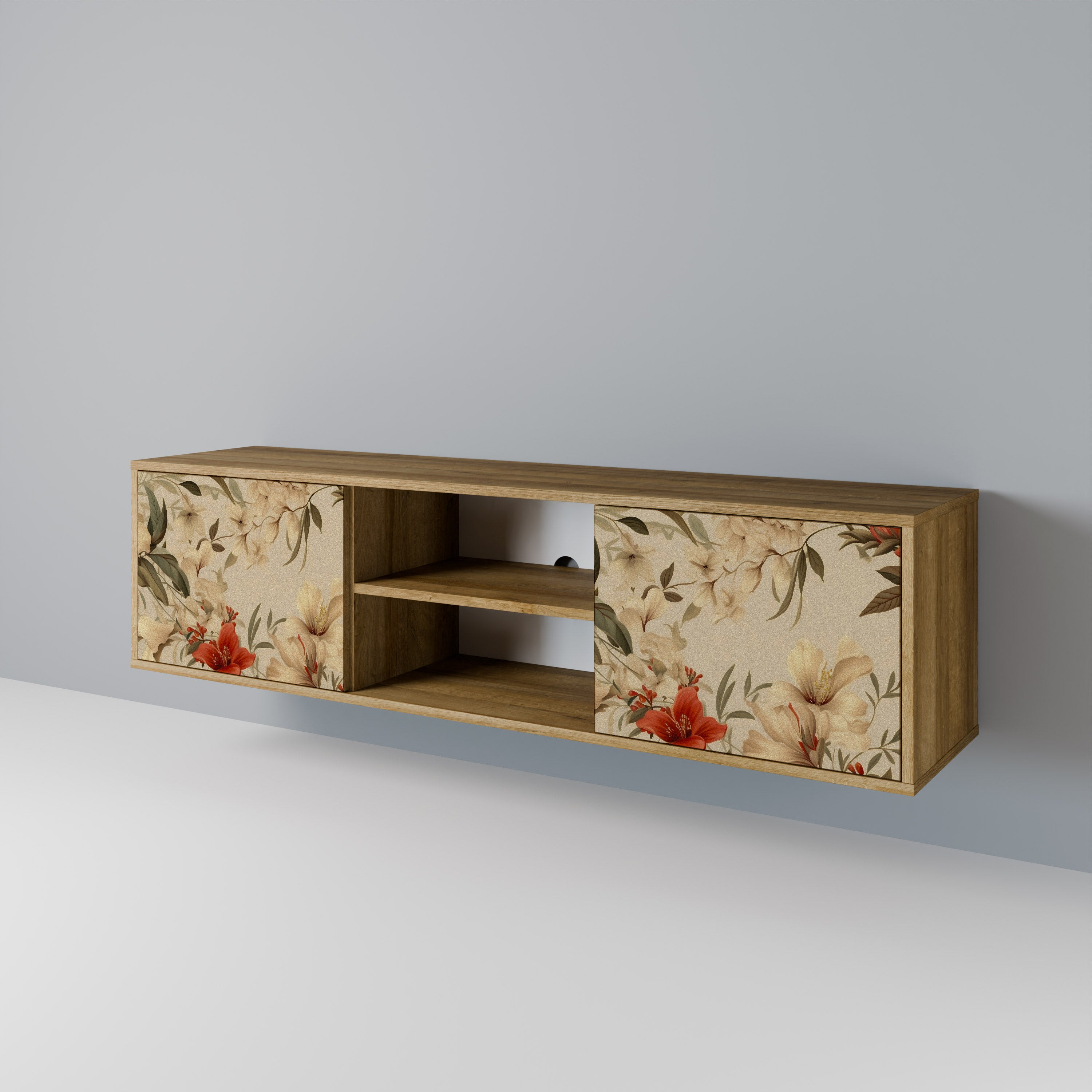BLOOMING HARMONY 2-Door TV Cabinet