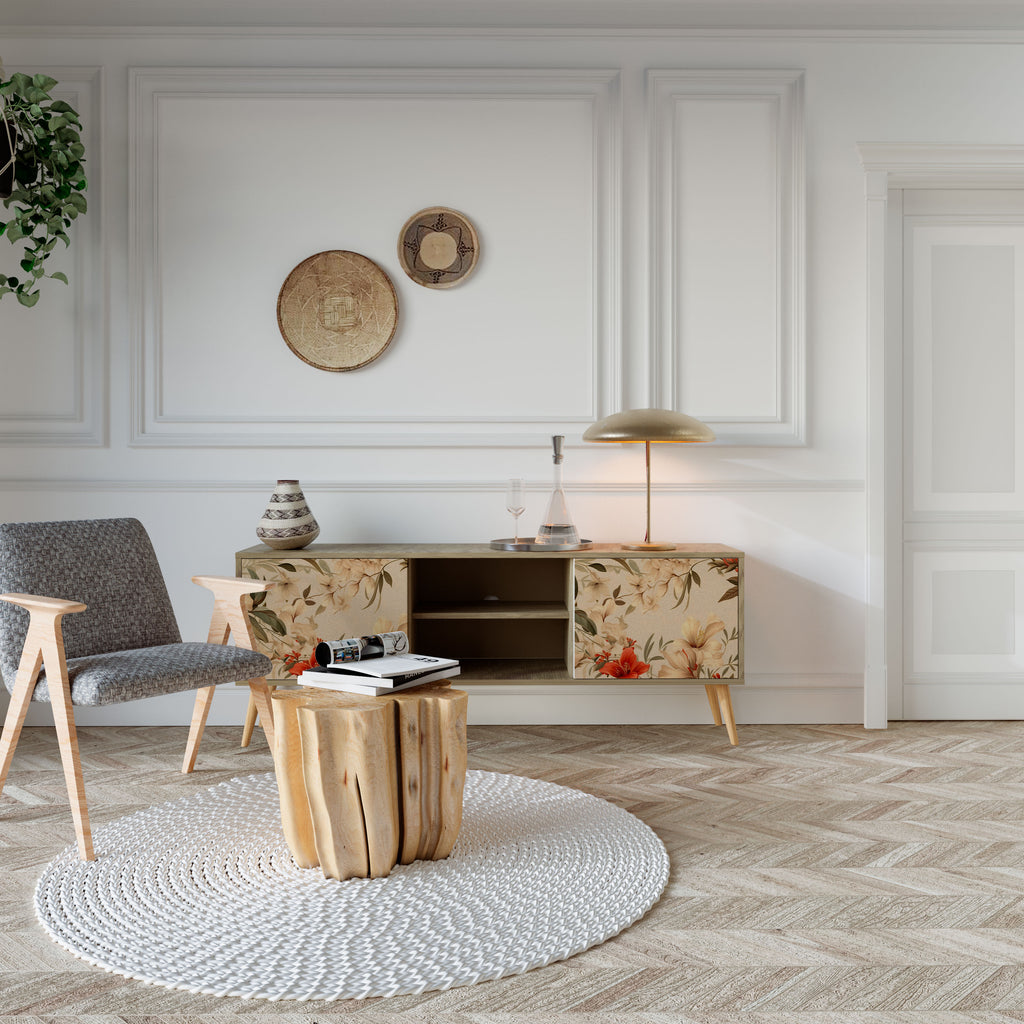 BLOOMING HARMONY 2-Door TV Cabinet