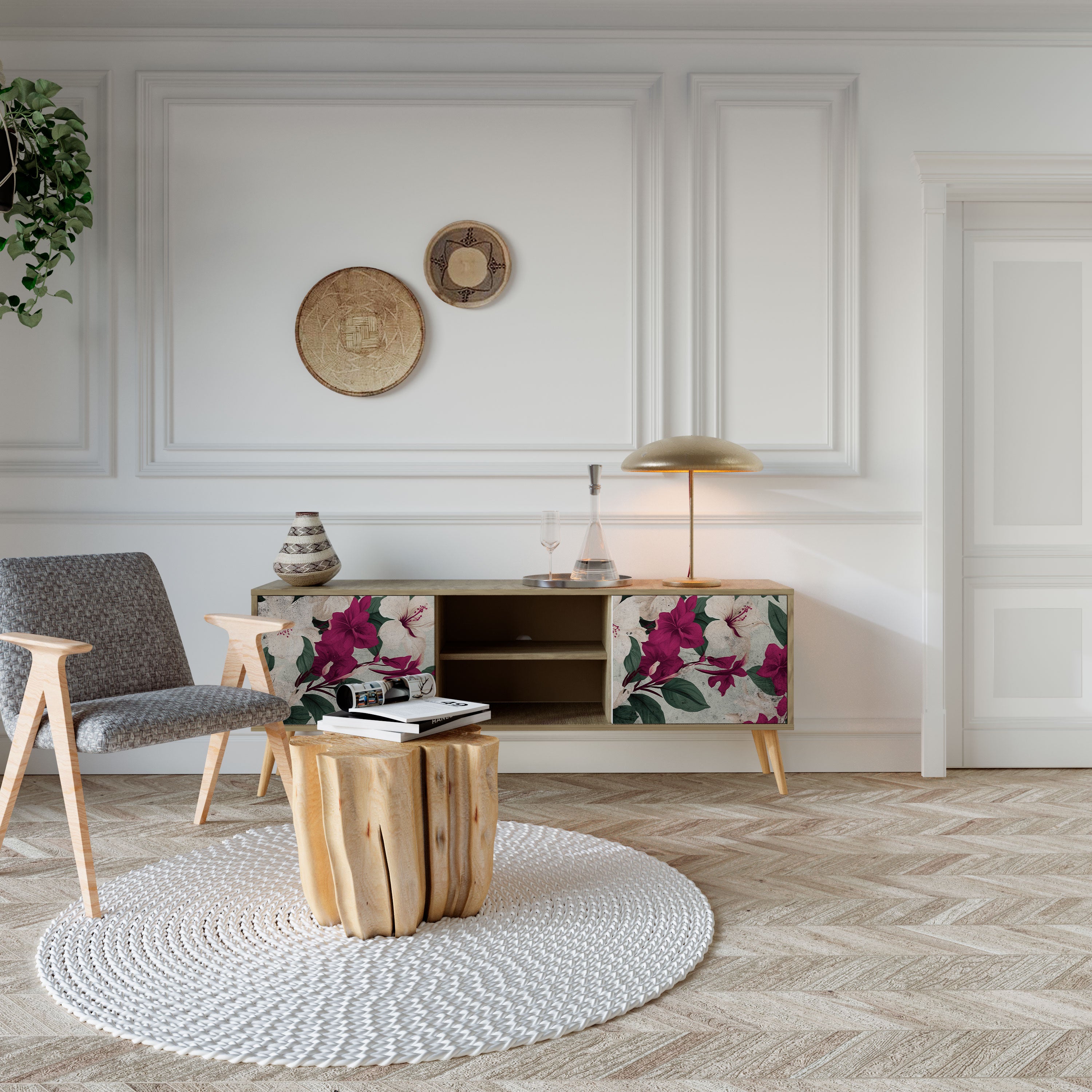 FLOWERET DREAM 2-Door TV Cabinet