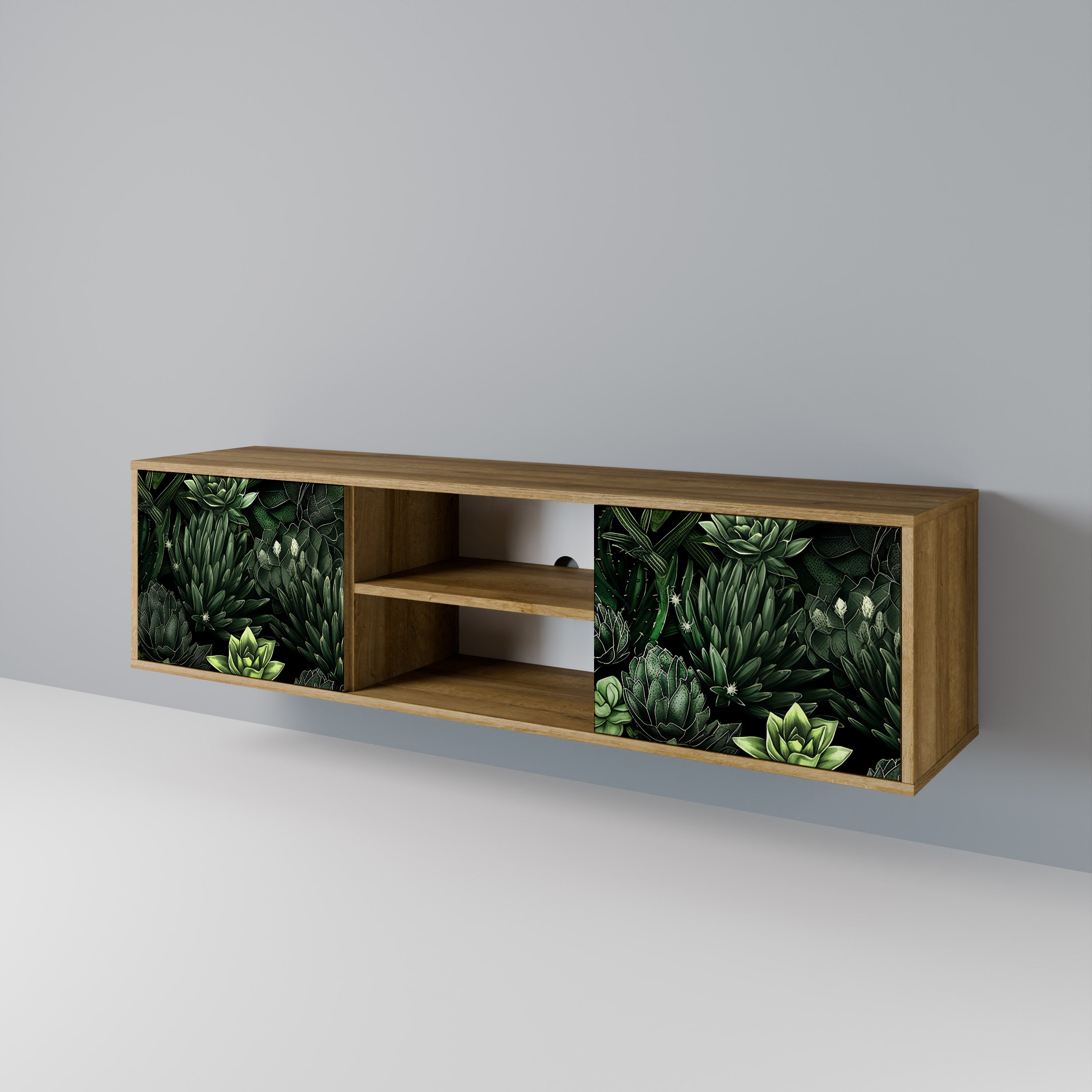 SUCCULENT JUNGLE 2-Door TV Cabinet