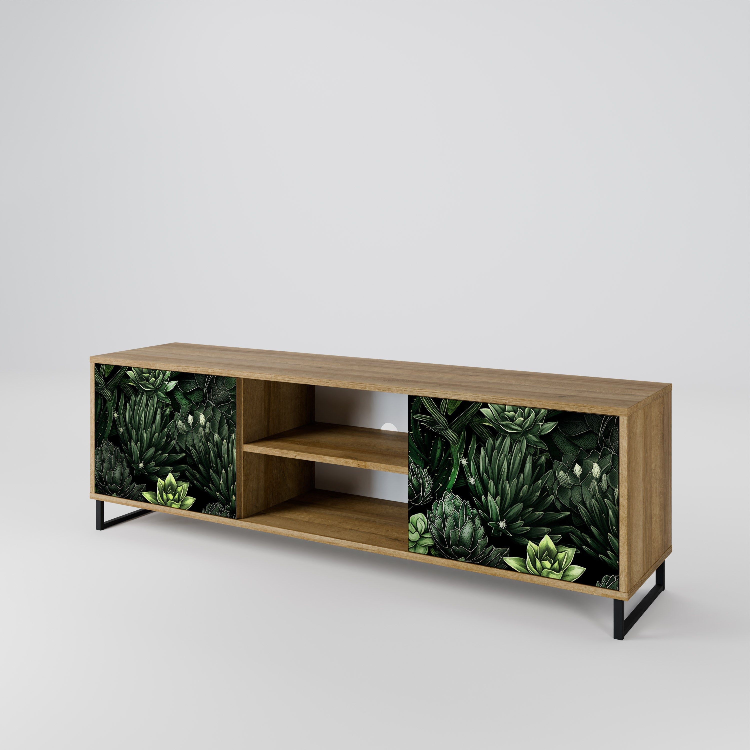 SUCCULENT JUNGLE 2-Door TV Cabinet