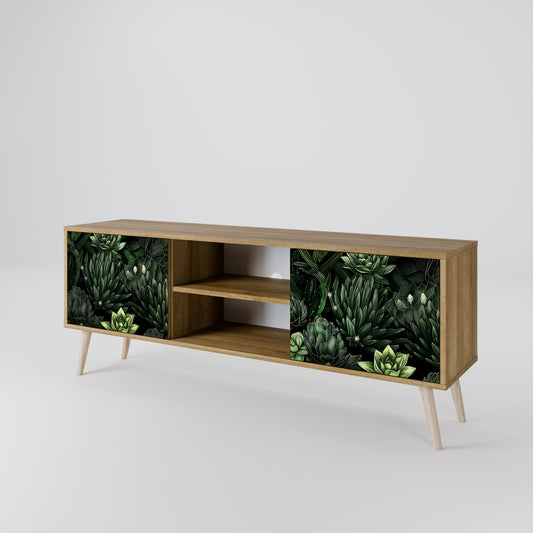 SUCCULENT JUNGLE Dvoudveřový TV stolek