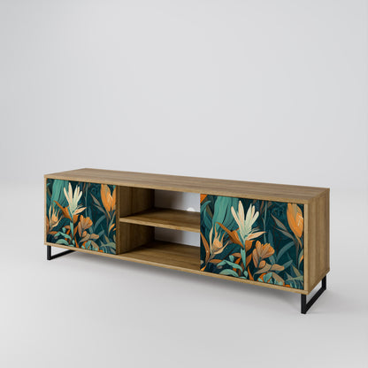 FLORAL SERENITY Dvoudveřový TV stolek