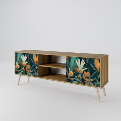 FLORAL SERENITY Dvoudveřový TV stolek
