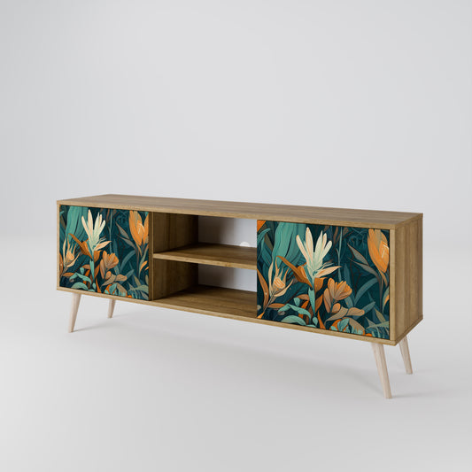 FLORAL SERENITY Dvoudveřový TV stolek
