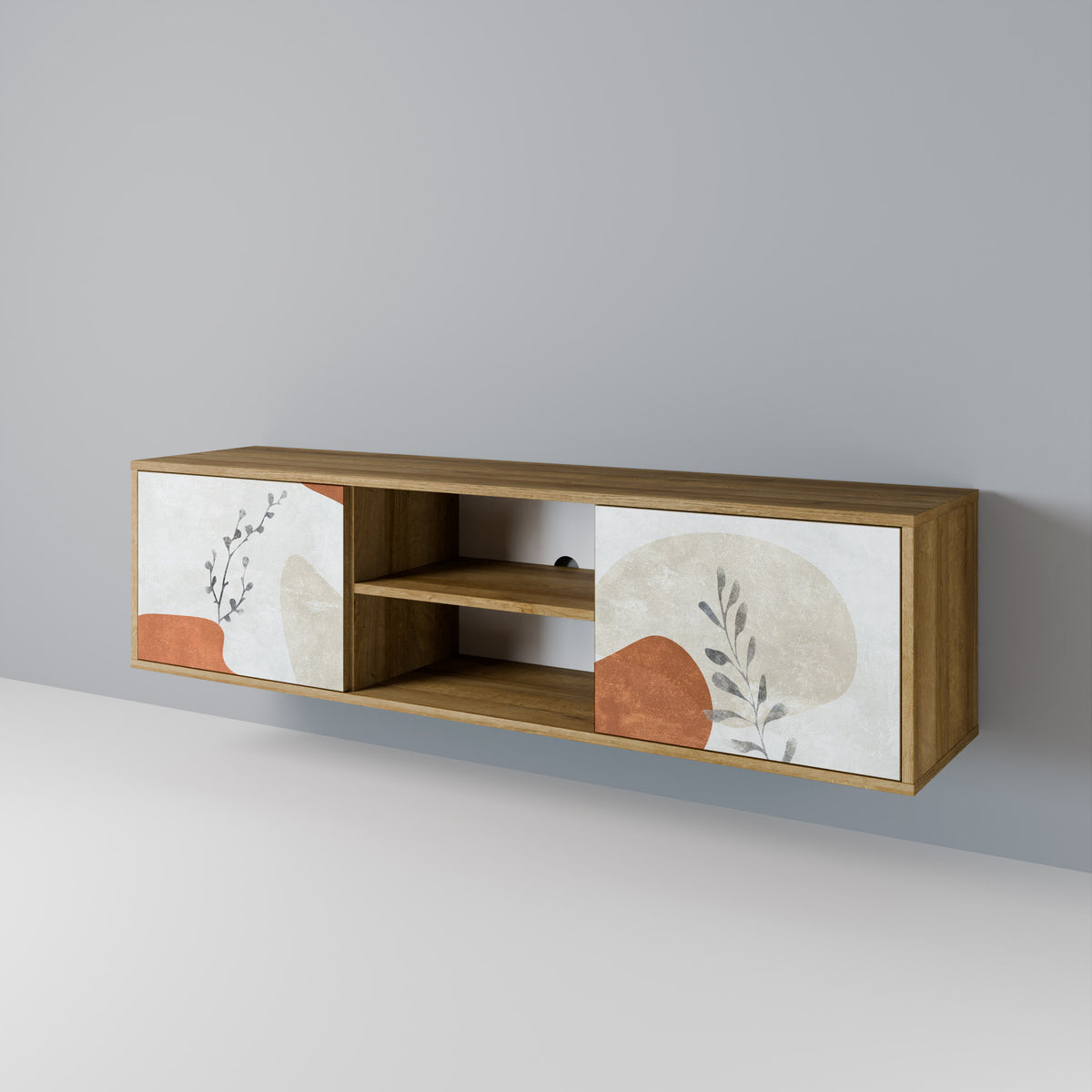 TRANQUIL TWIG Dvoudveřový TV stolek