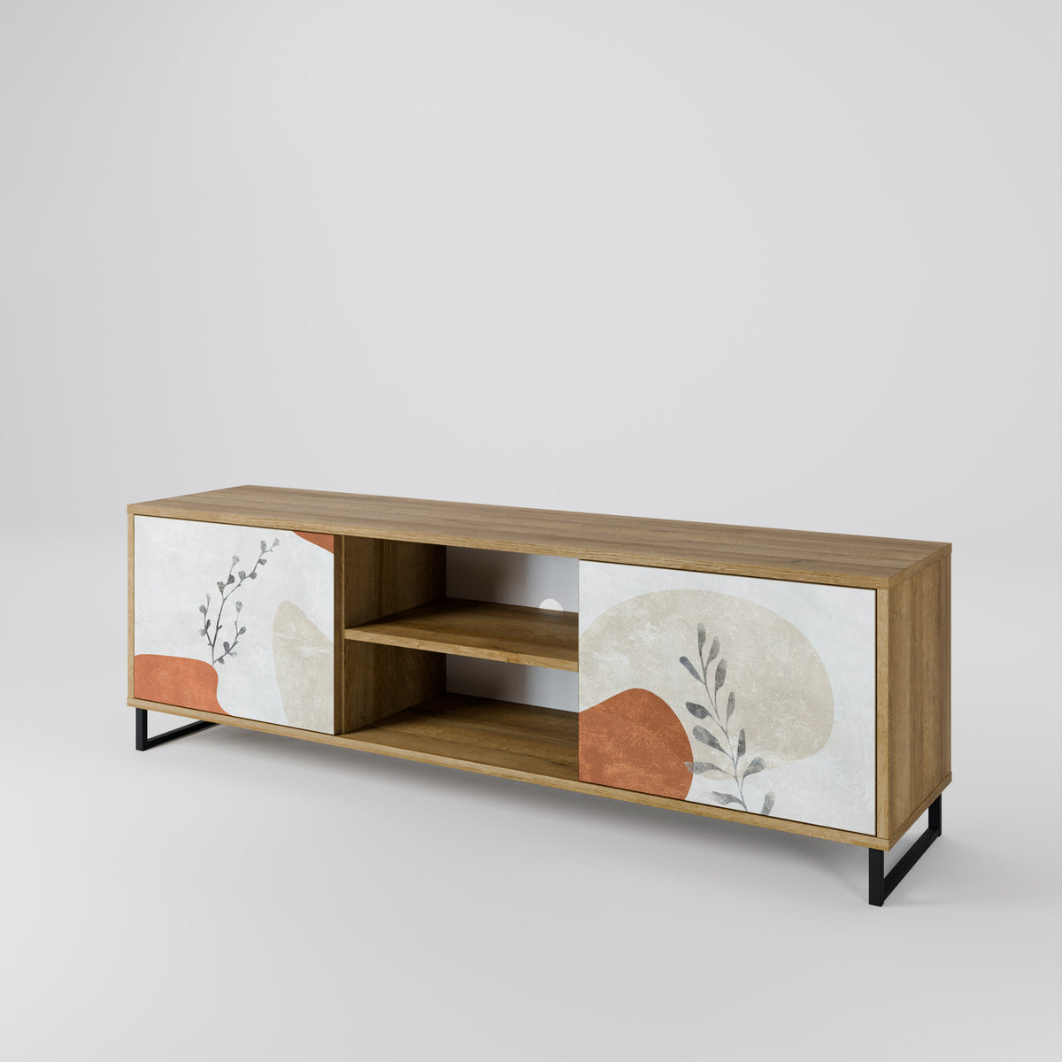 TRANQUIL TWIG Dvoudveřový TV stolek