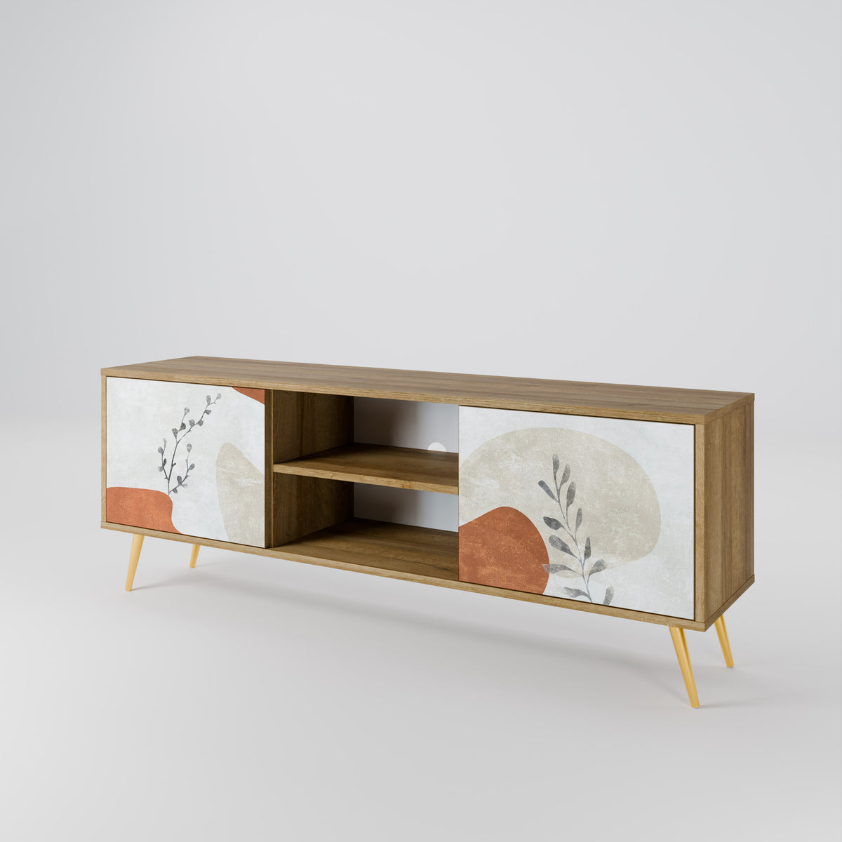 TRANQUIL TWIG Dvoudveřový TV stolek