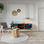 MIDNIGHT BLOSSOM 2-Door TV Cabinet