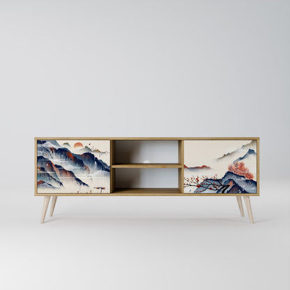 JAPANESE LANDSCAPE Dvoudveřový TV stolek