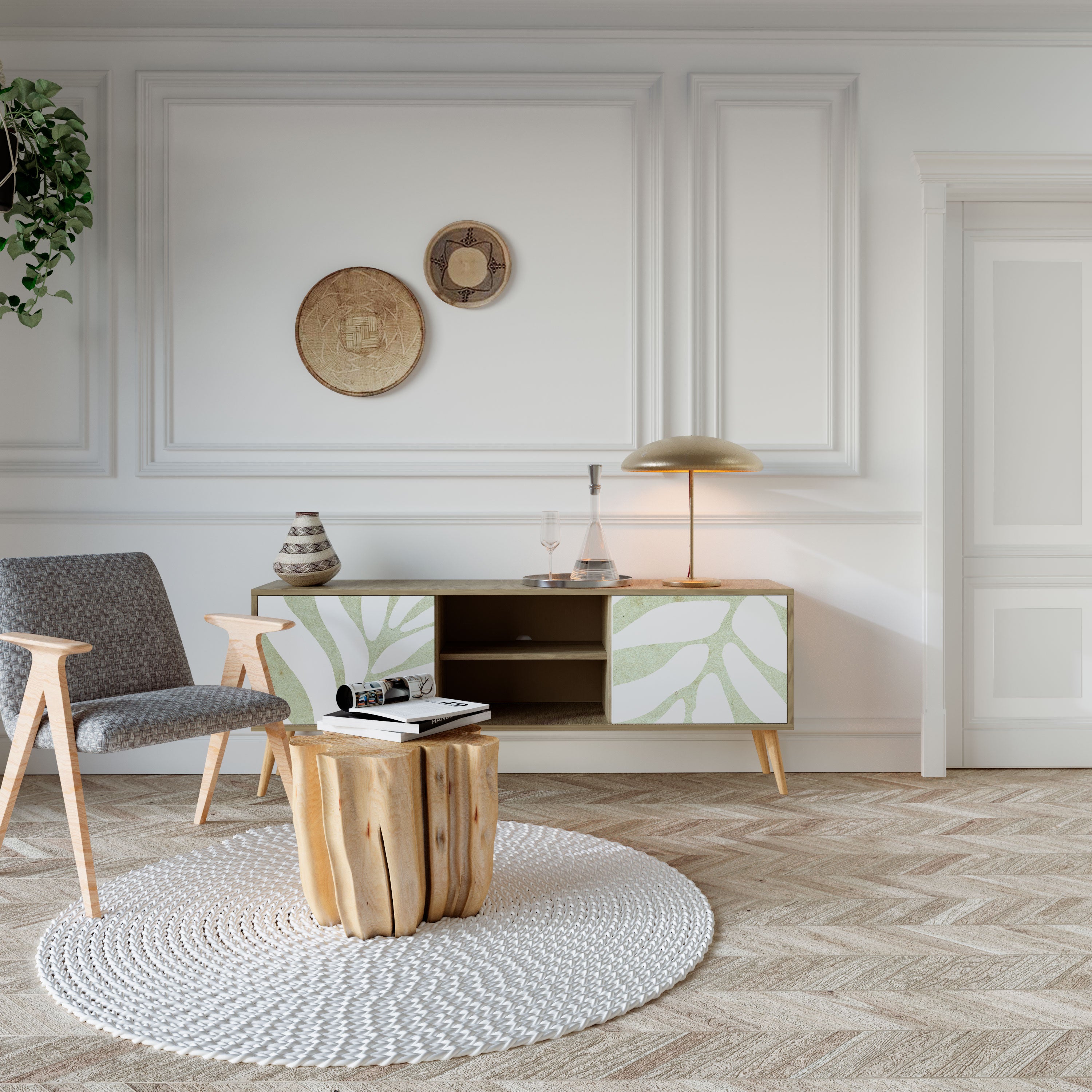 BOTANICAL SPARK 2-Door TV Cabinet