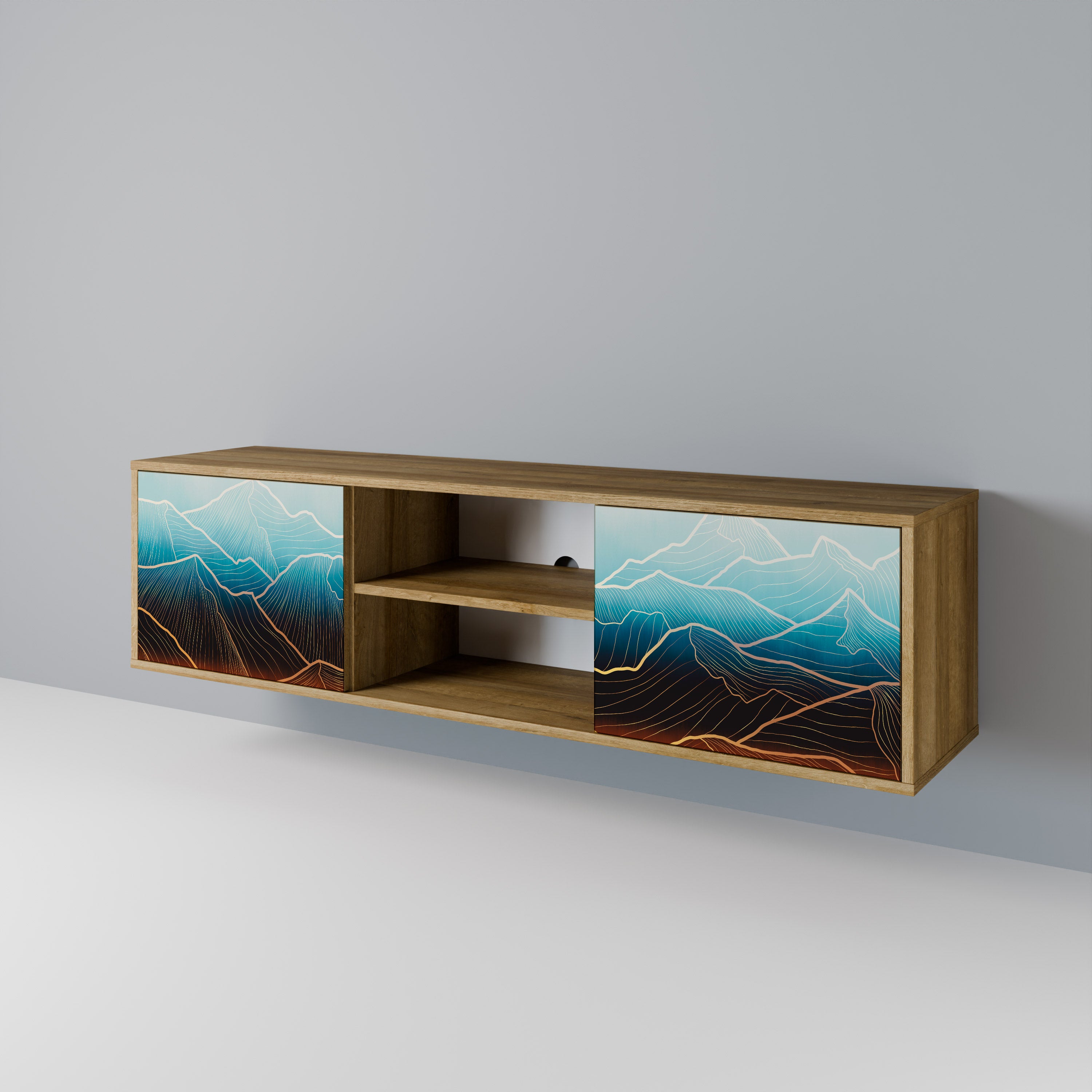 LUNAR SECRETS 2-Door TV Cabinet