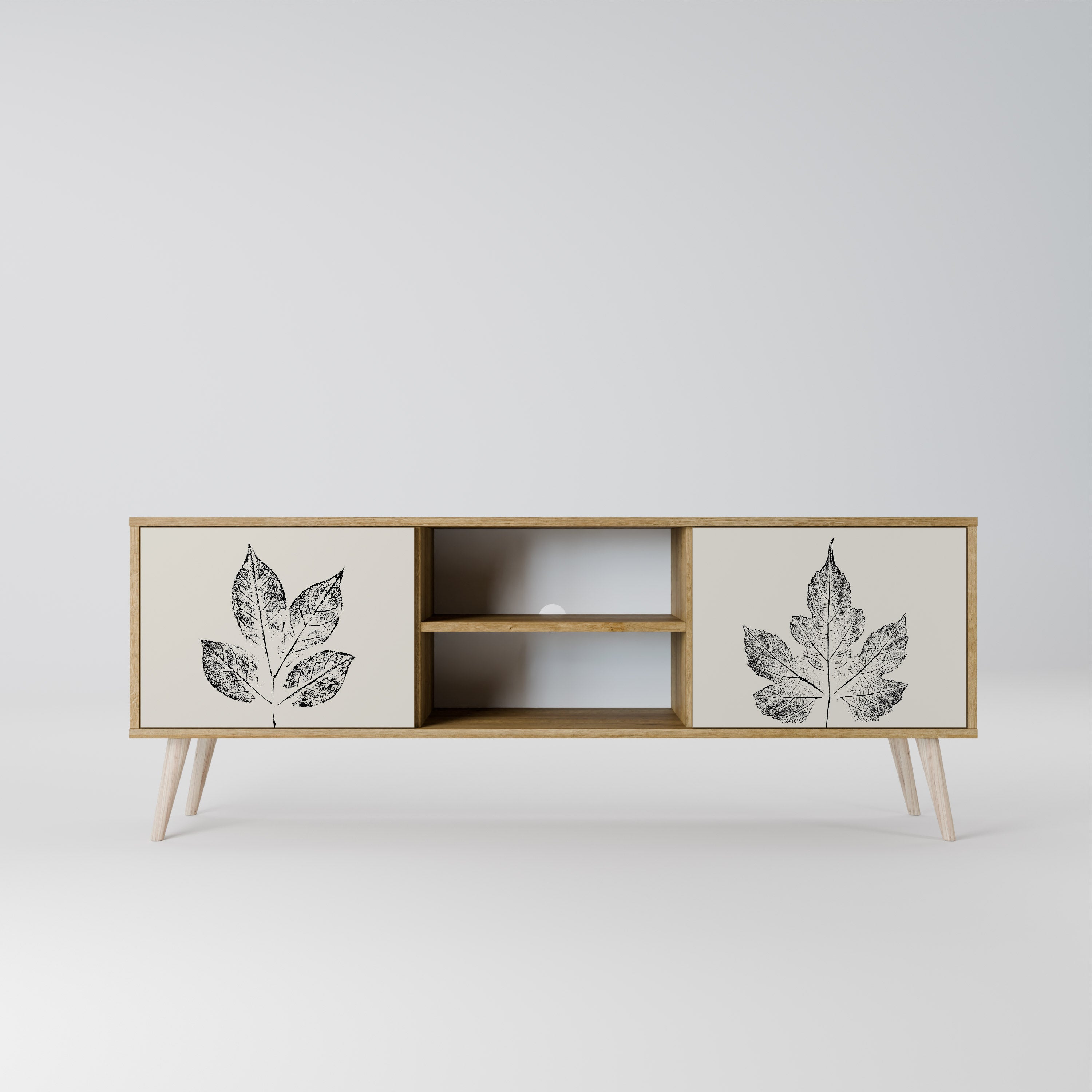 LEAFY STAMPS 2-Door TV Cabinet