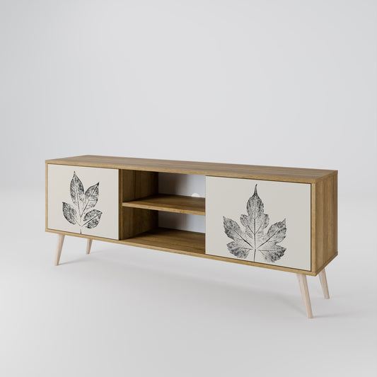LEAFY STAMPS Dvoudveřový TV stolek
