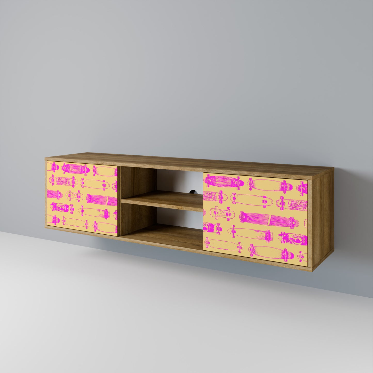 SKATEBOARD ARTISTRY Dvoudveřový TV stolek