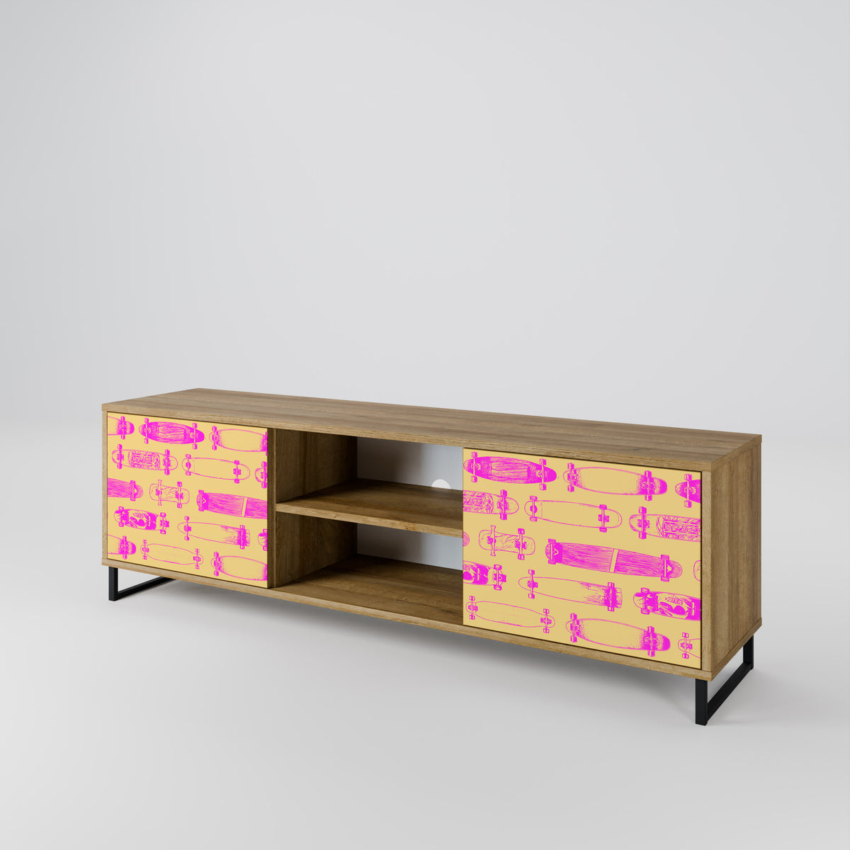SKATEBOARD ARTISTRY Dvoudveřový TV stolek