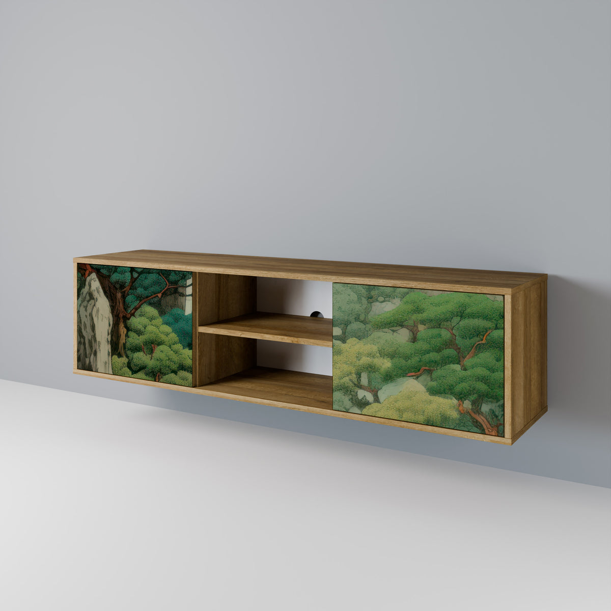 VERDURE ABYSS Dvoudveřový TV stolek