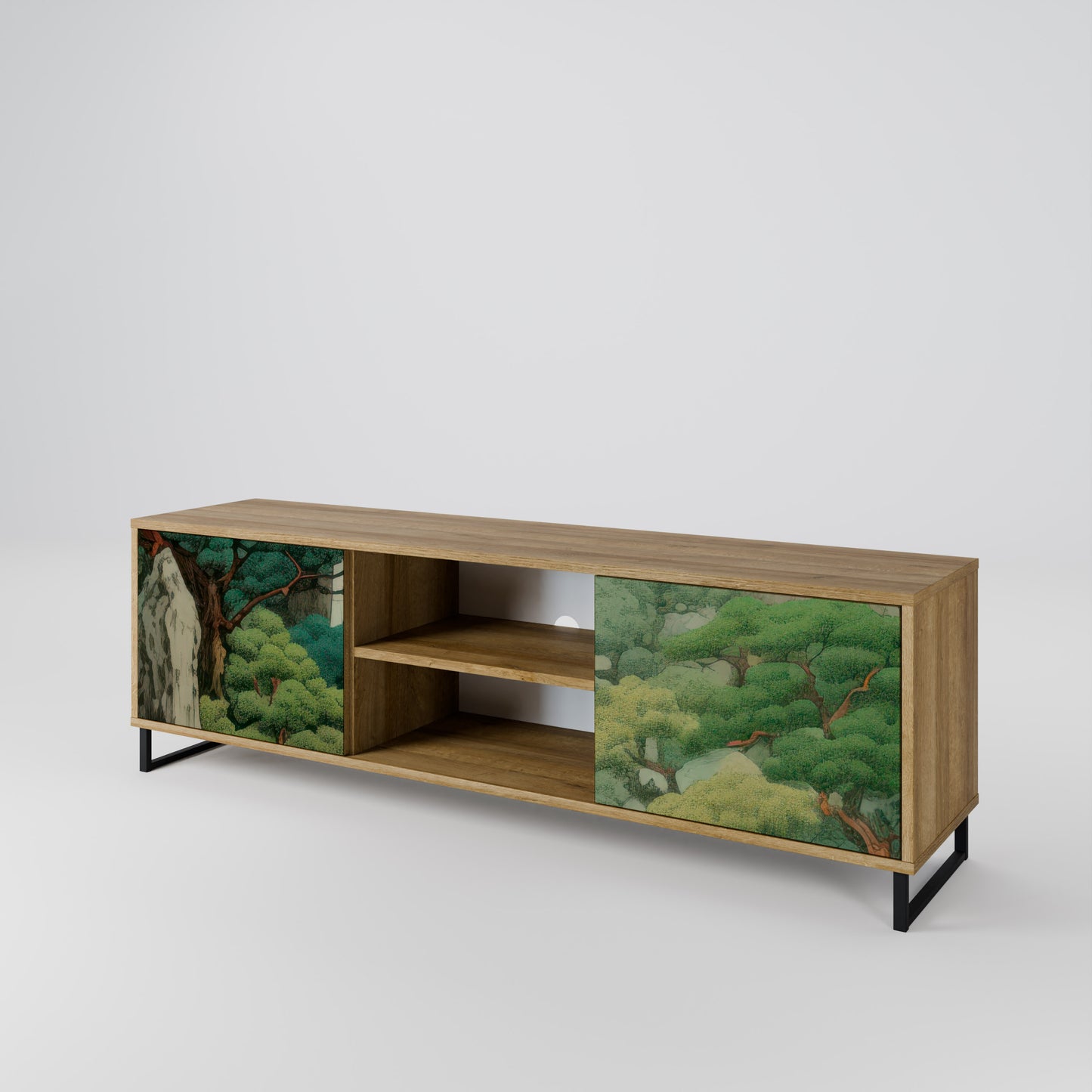 VERDURE ABYSS Dvoudveřový TV stolek