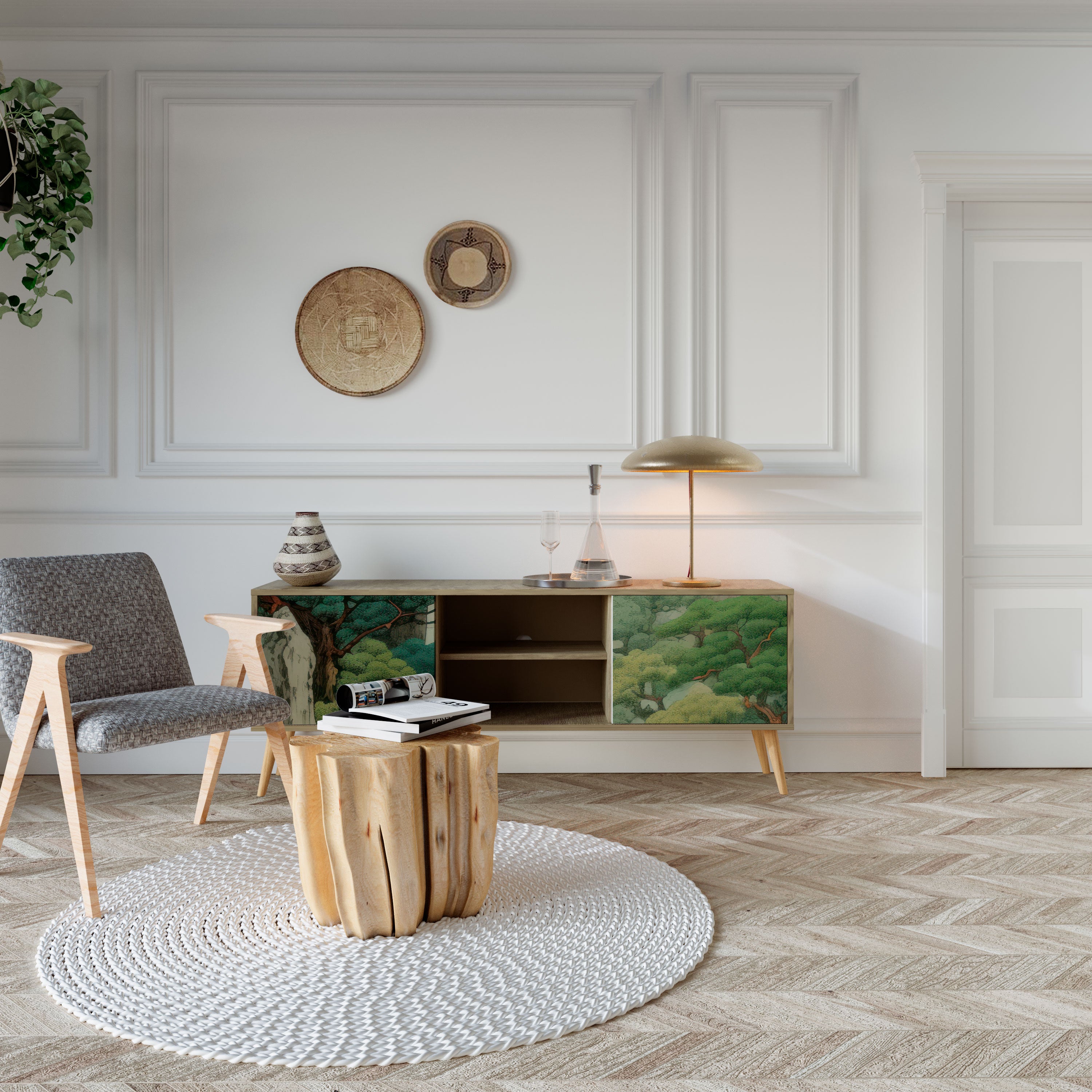 VERDURE ABYSS 2-Door TV Cabinet