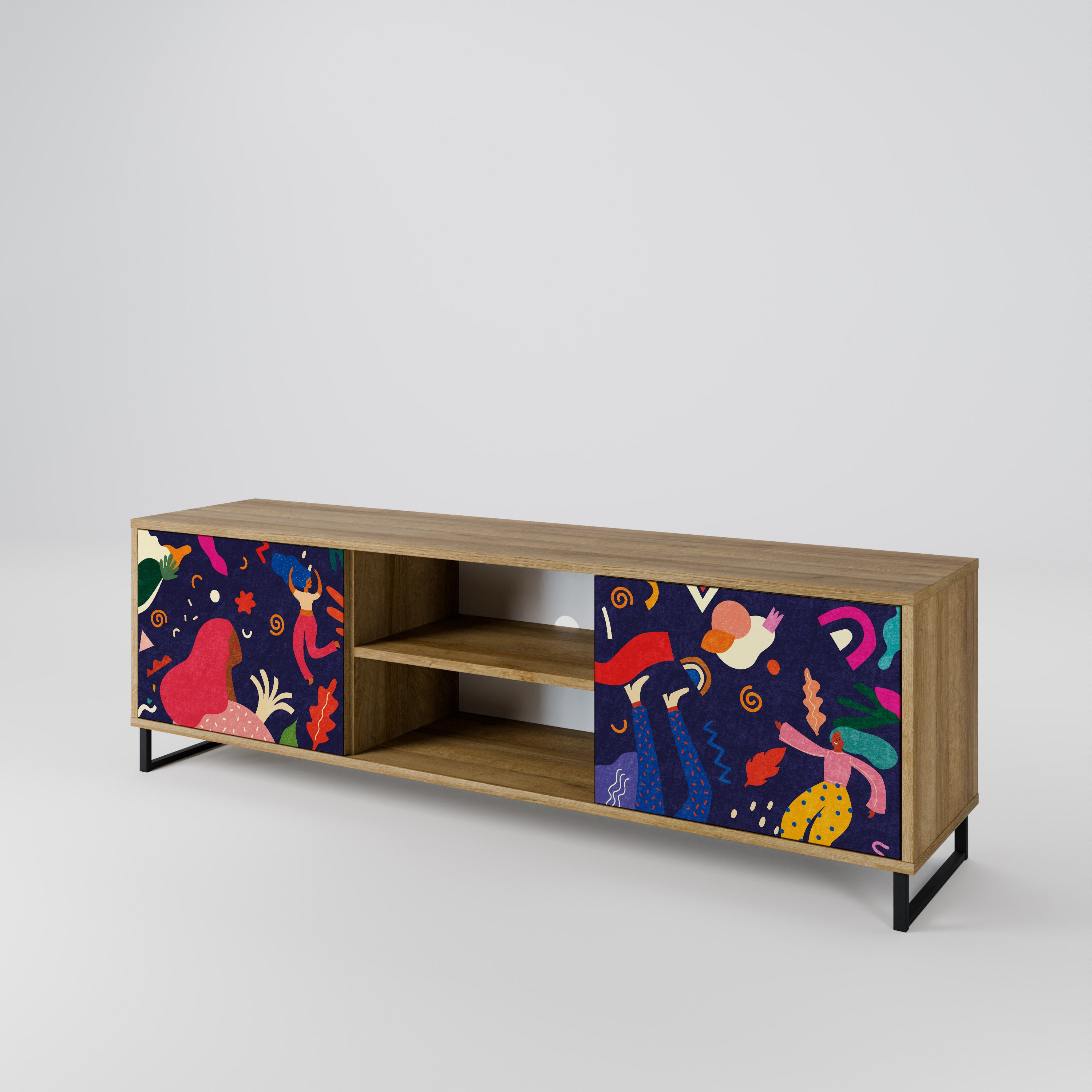 FESTIVE PLEASURES 2-Door TV Cabinet