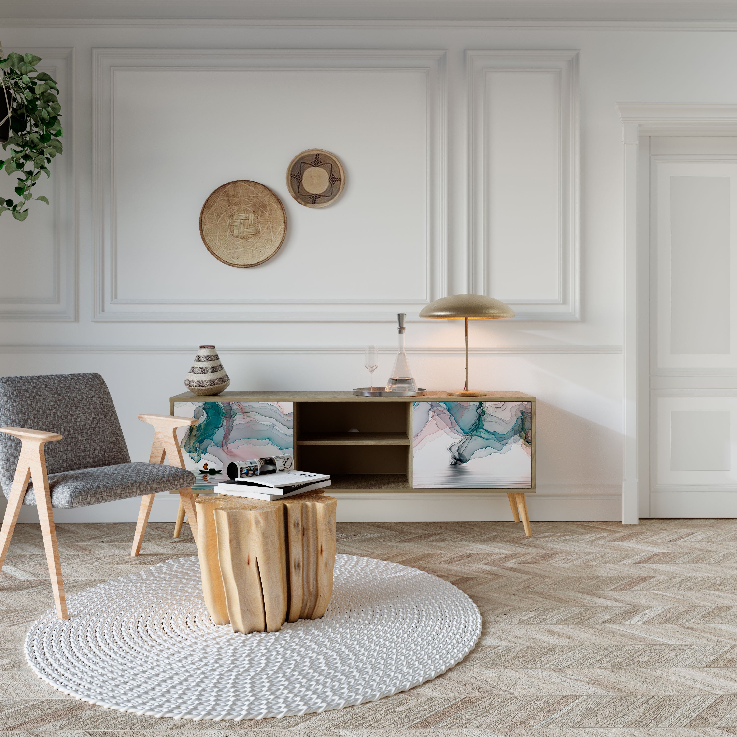 VELVET CROSSING 2-Door TV Cabinet