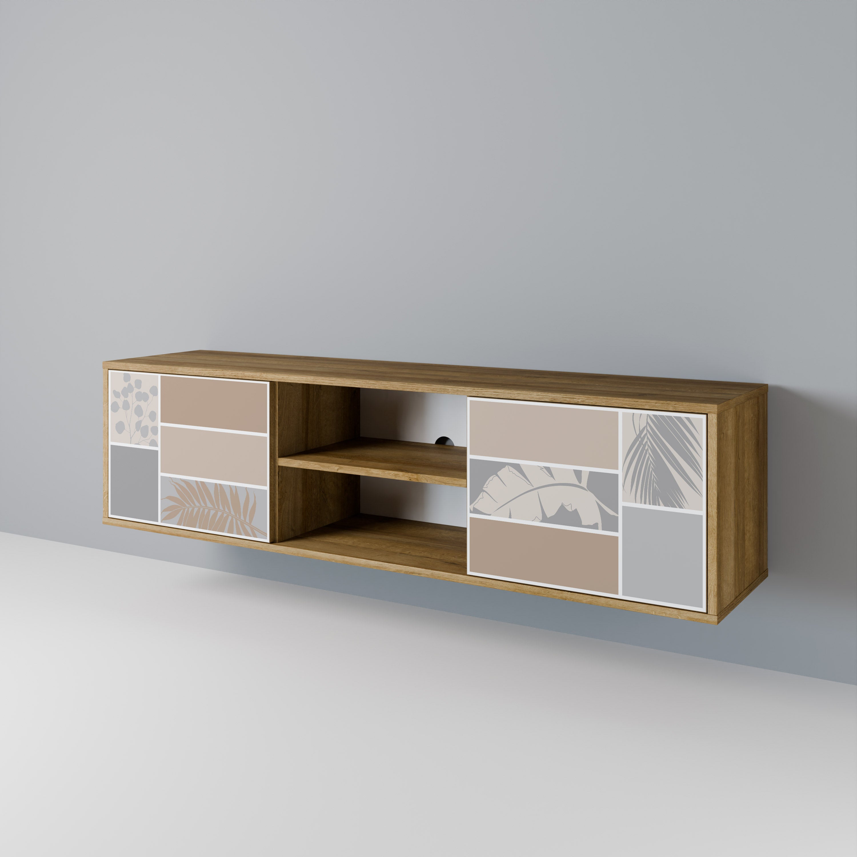 TROPICAL SHAPES 2-Door TV Cabinet