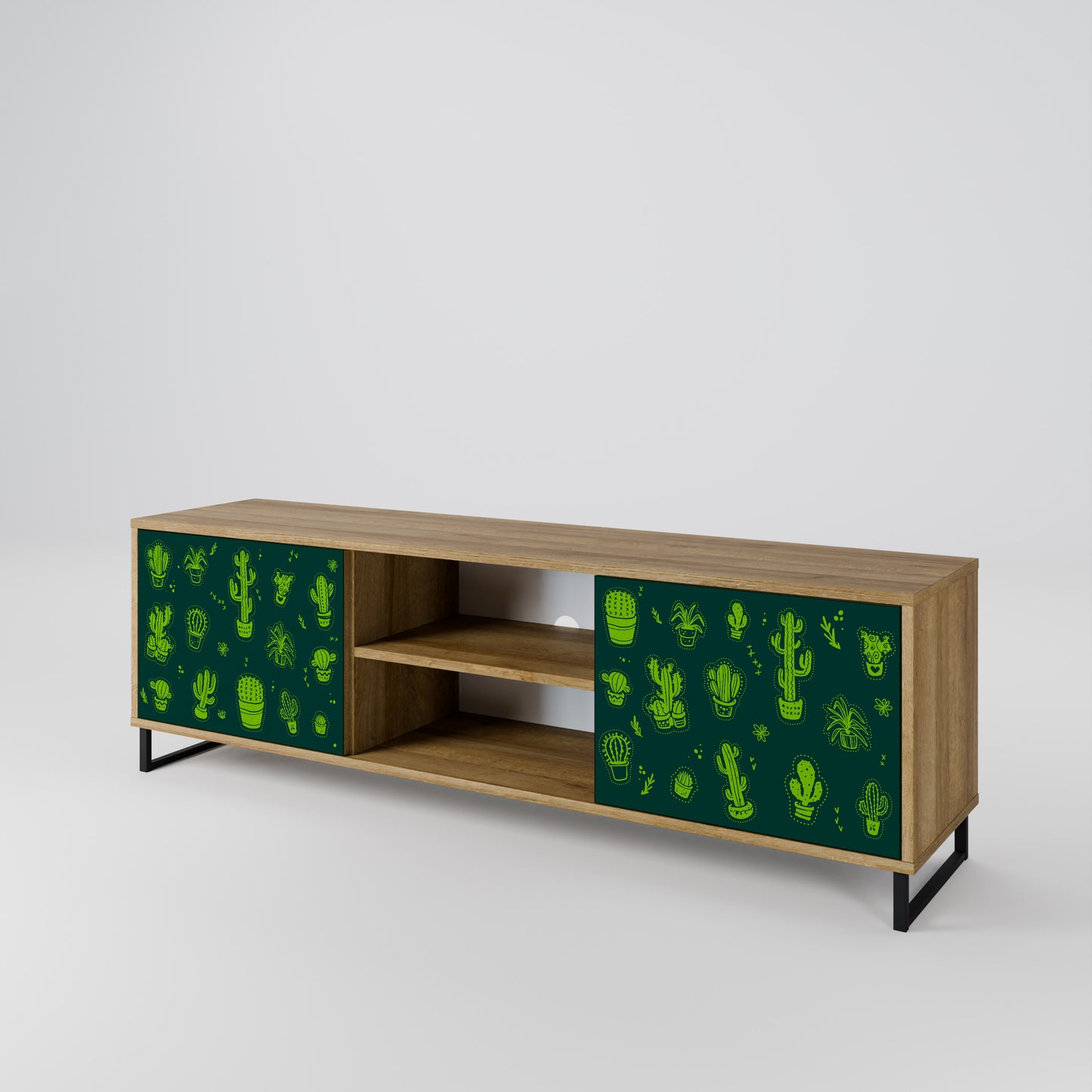 DESERT GREEN Dvoudveřový TV stolek