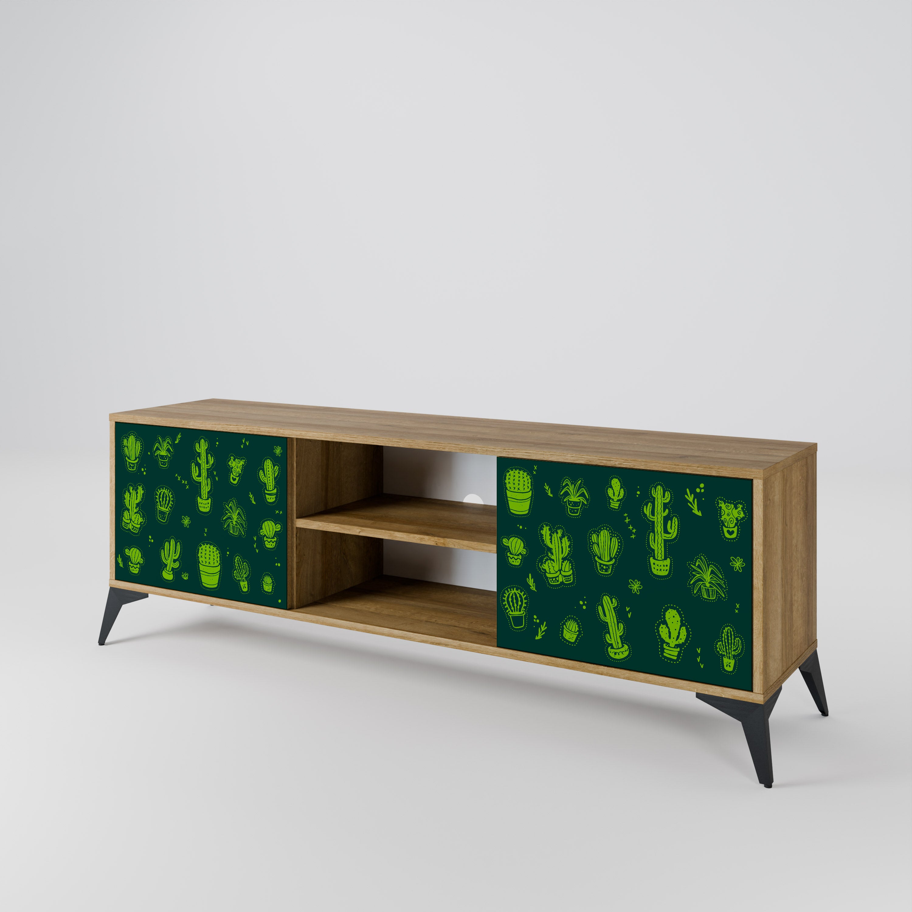 DESERT GREEN 2-Door TV Cabinet