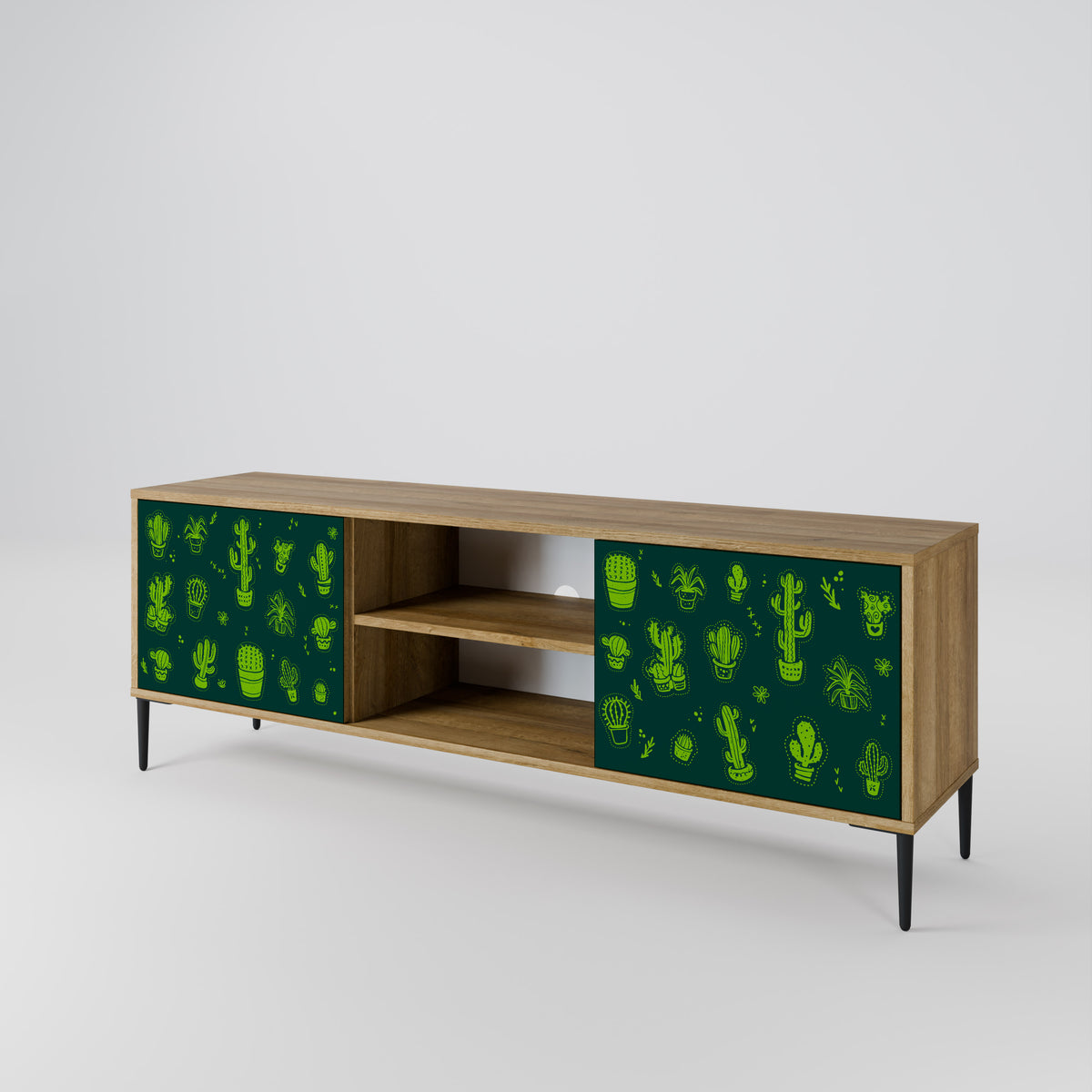 DESERT GREEN Dvoudveřový TV stolek