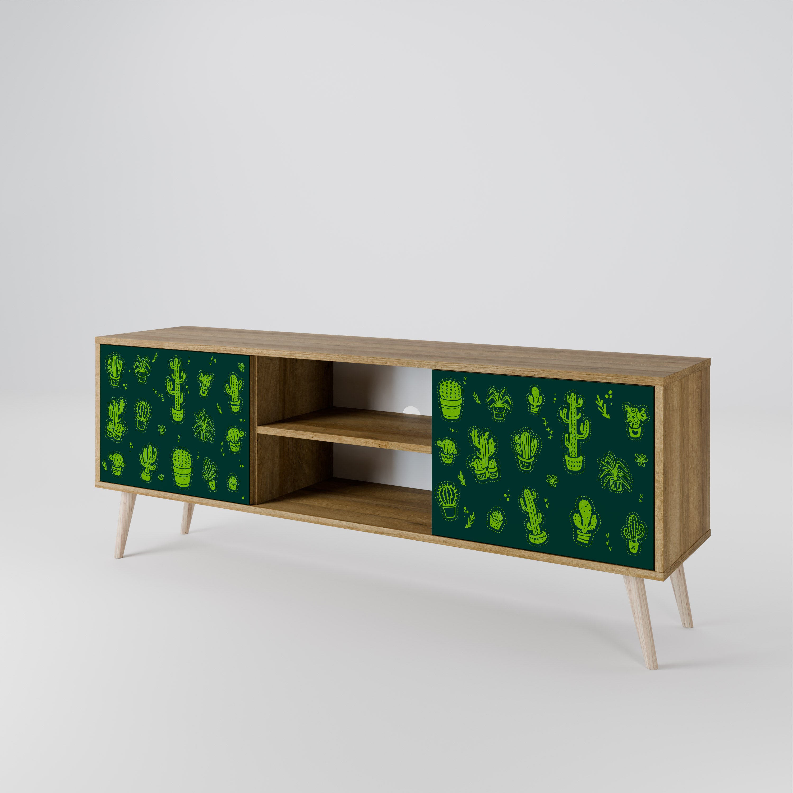 DESERT GREEN 2-Door TV Cabinet
