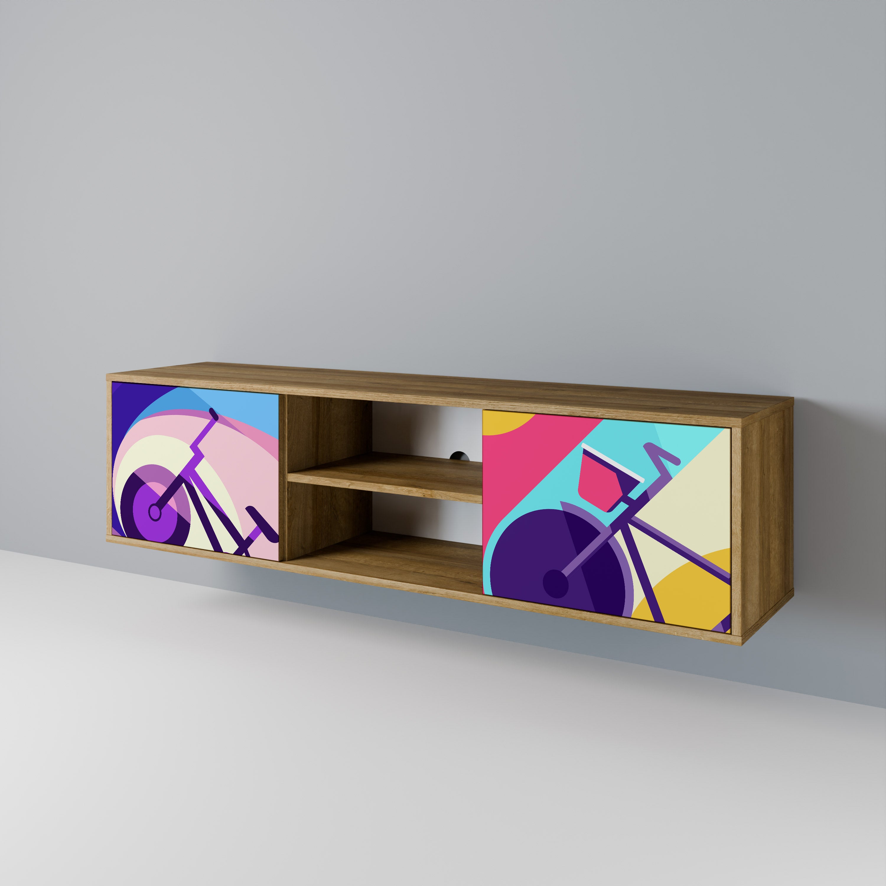 BIKE DREAMS 2-Door TV Cabinet