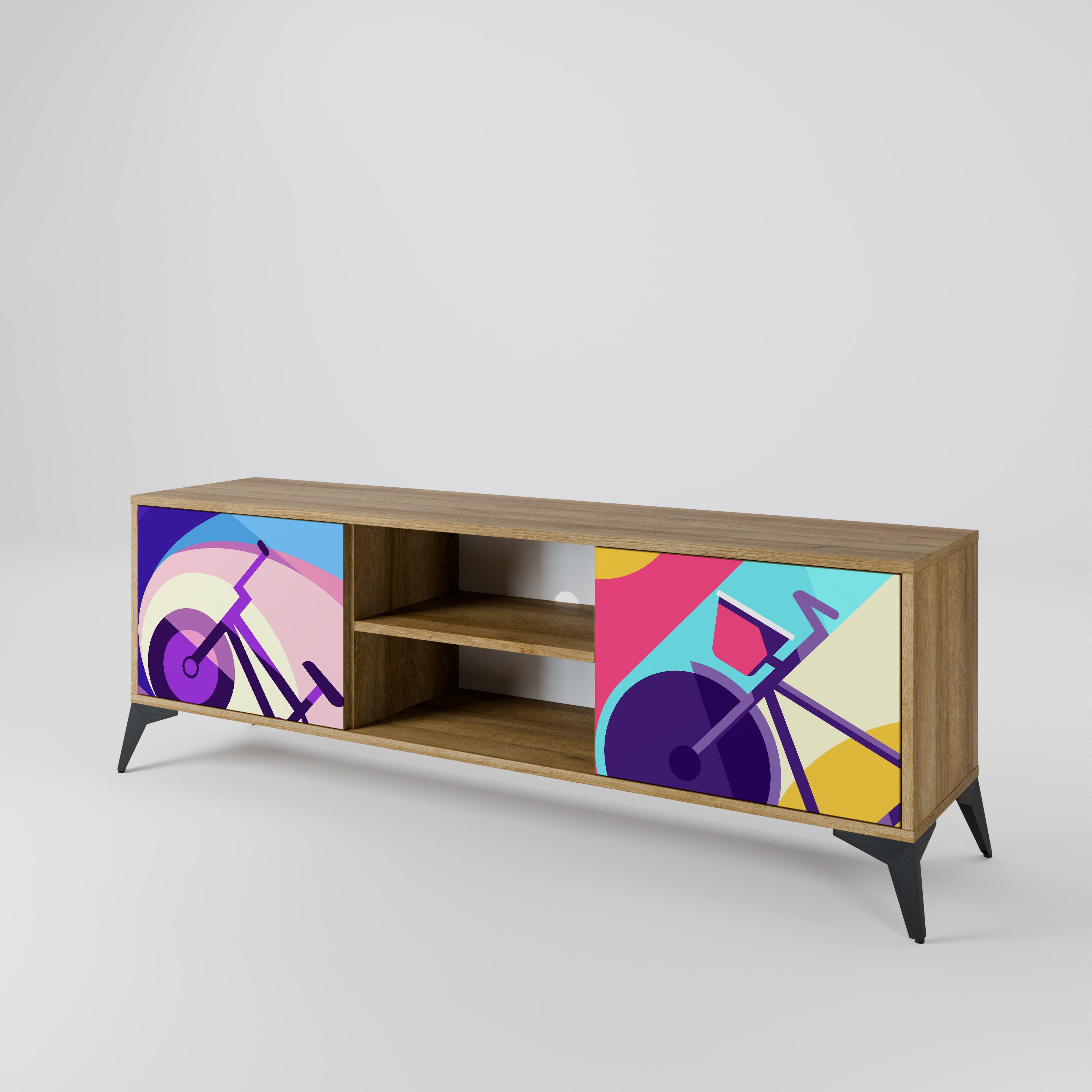 BIKE DREAMS 2-Door TV Cabinet