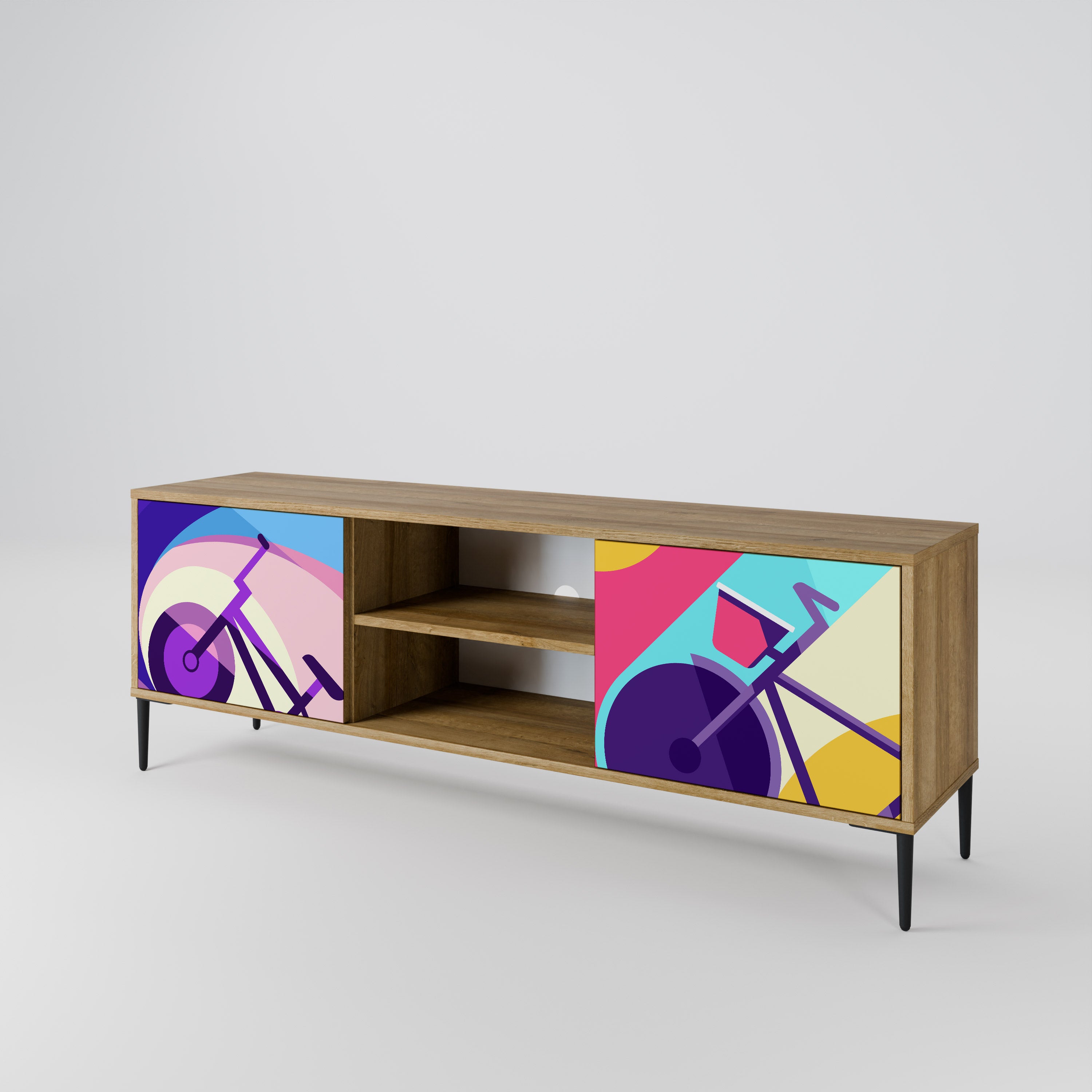 BIKE DREAMS 2-Door TV Cabinet