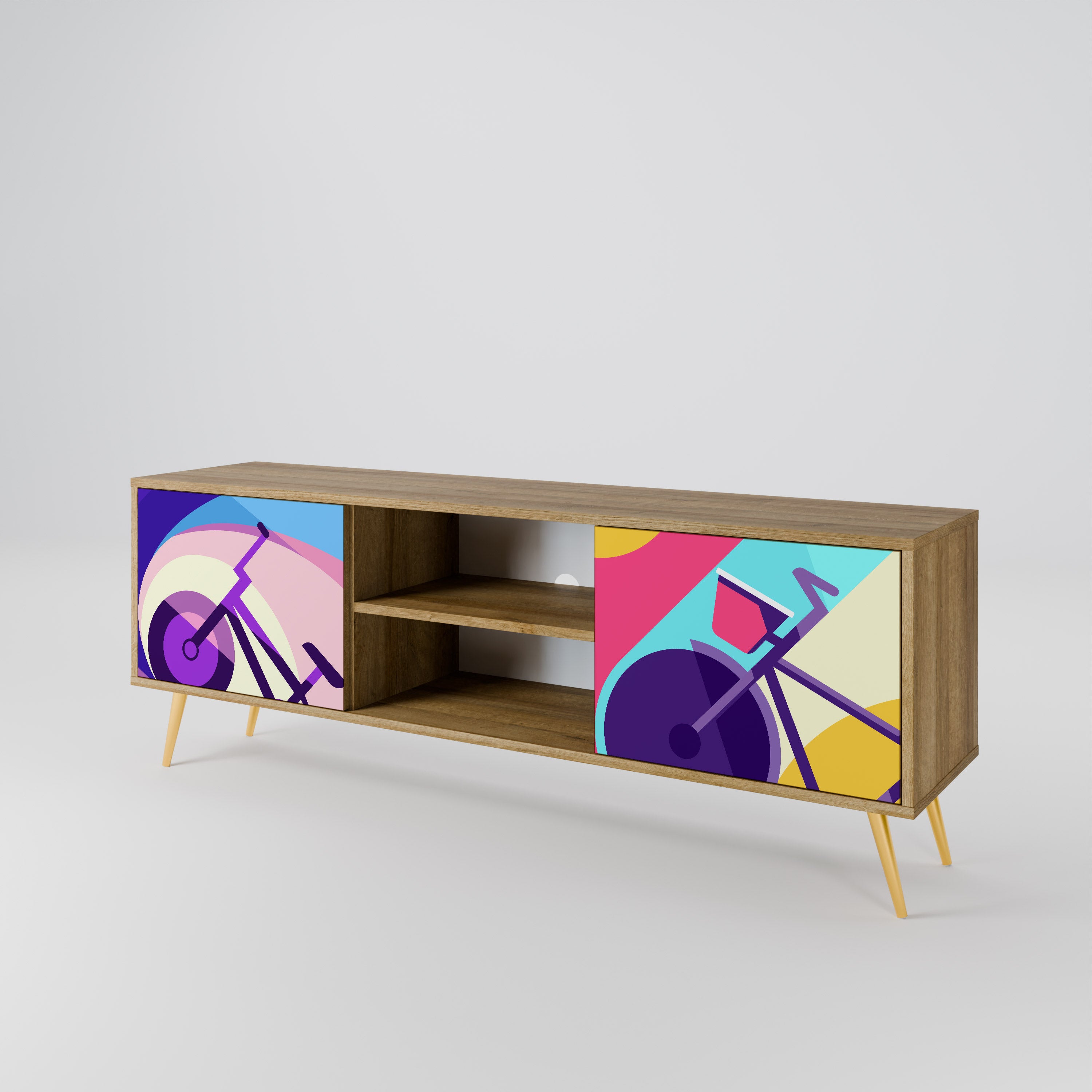 BIKE DREAMS 2-Door TV Cabinet