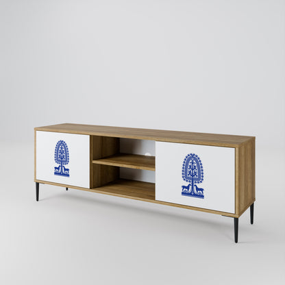 POLISH FOLK ART Dvoudveřový TV stolek