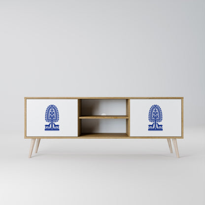 POLISH FOLK ART Dvoudveřový TV stolek