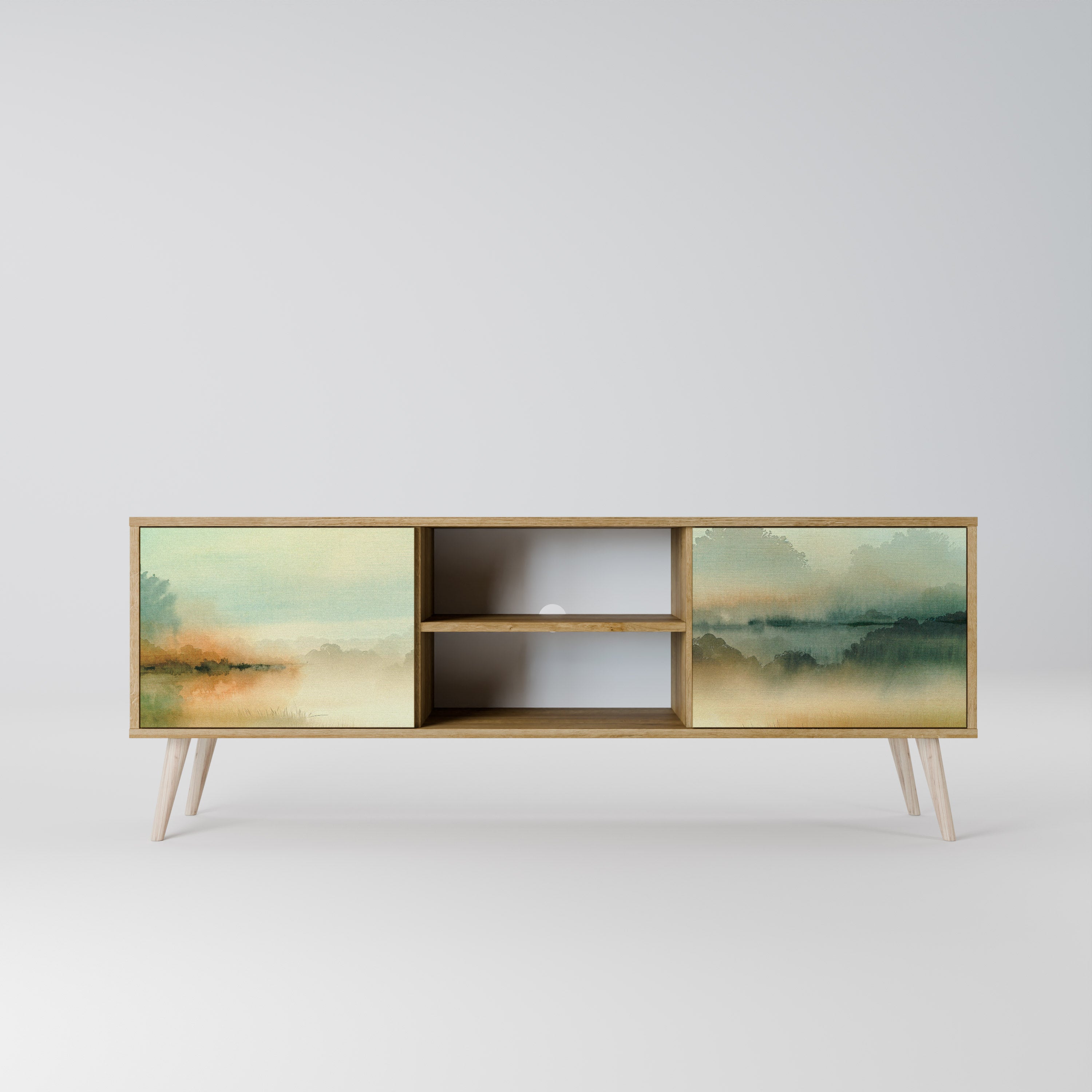 MORNING BY THE LAKE 2-Door TV Cabinet