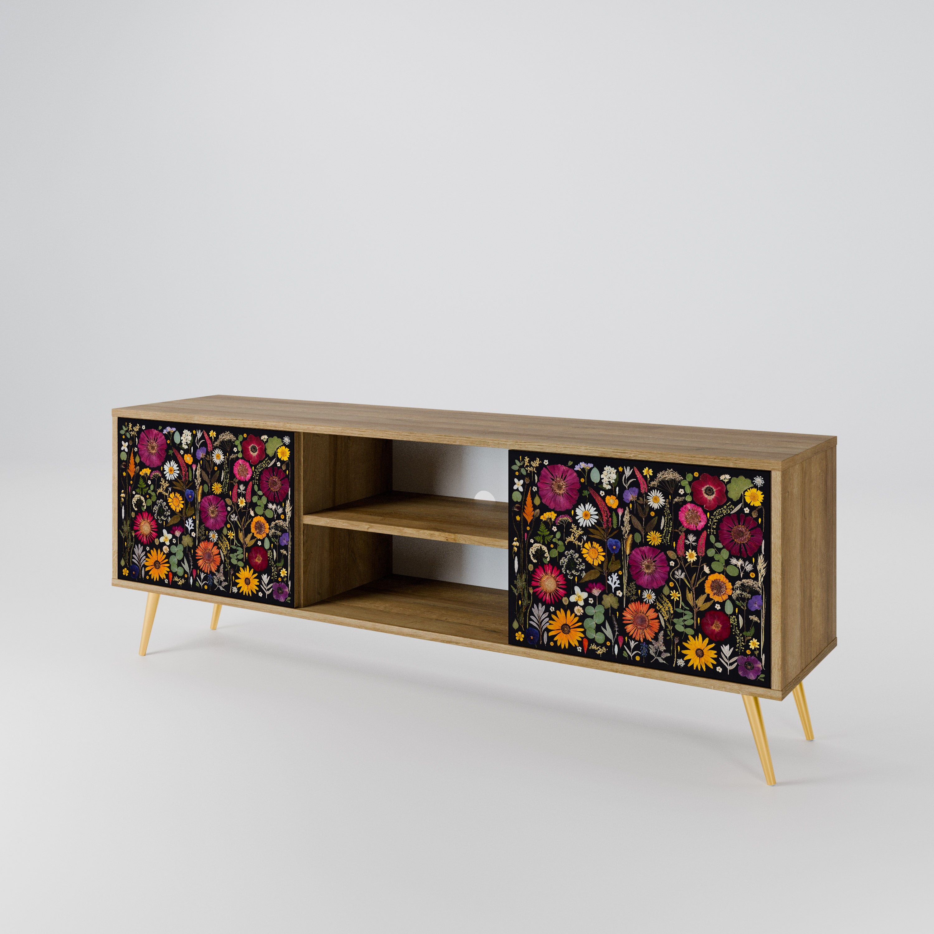 MIDNIGHT GARDEN 2-Door TV Cabinet