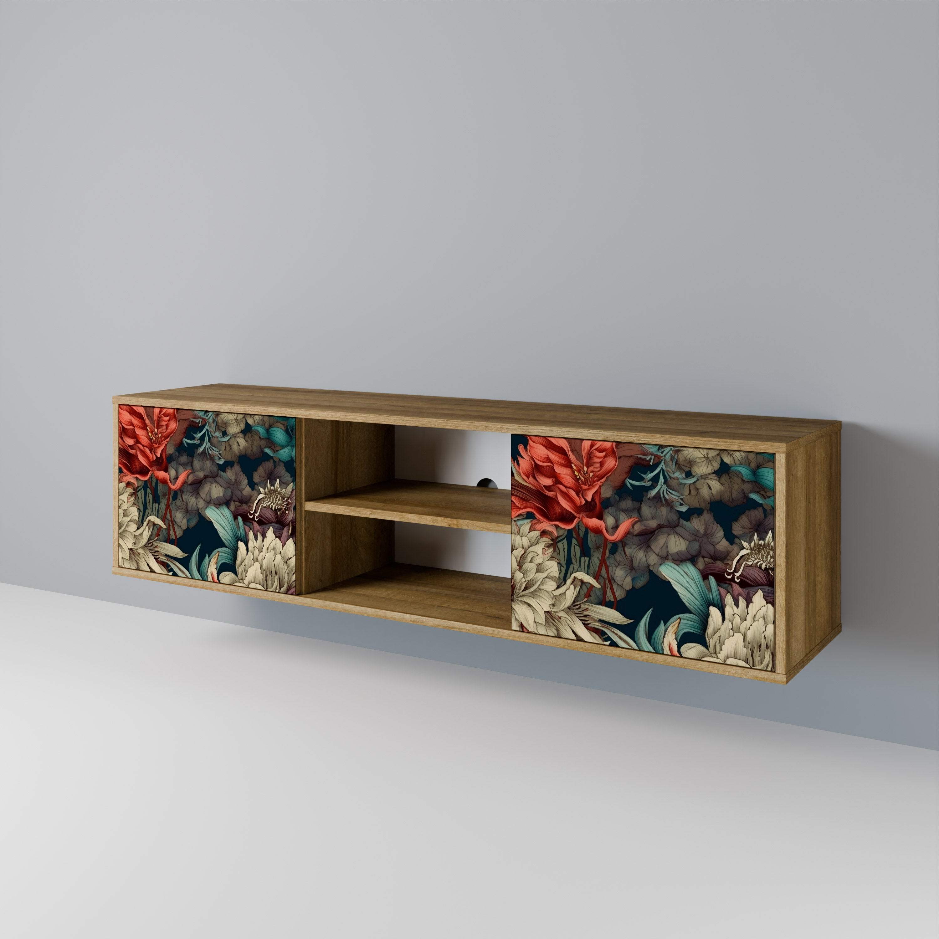 SPROUTING GRACE 2-Door TV Cabinet